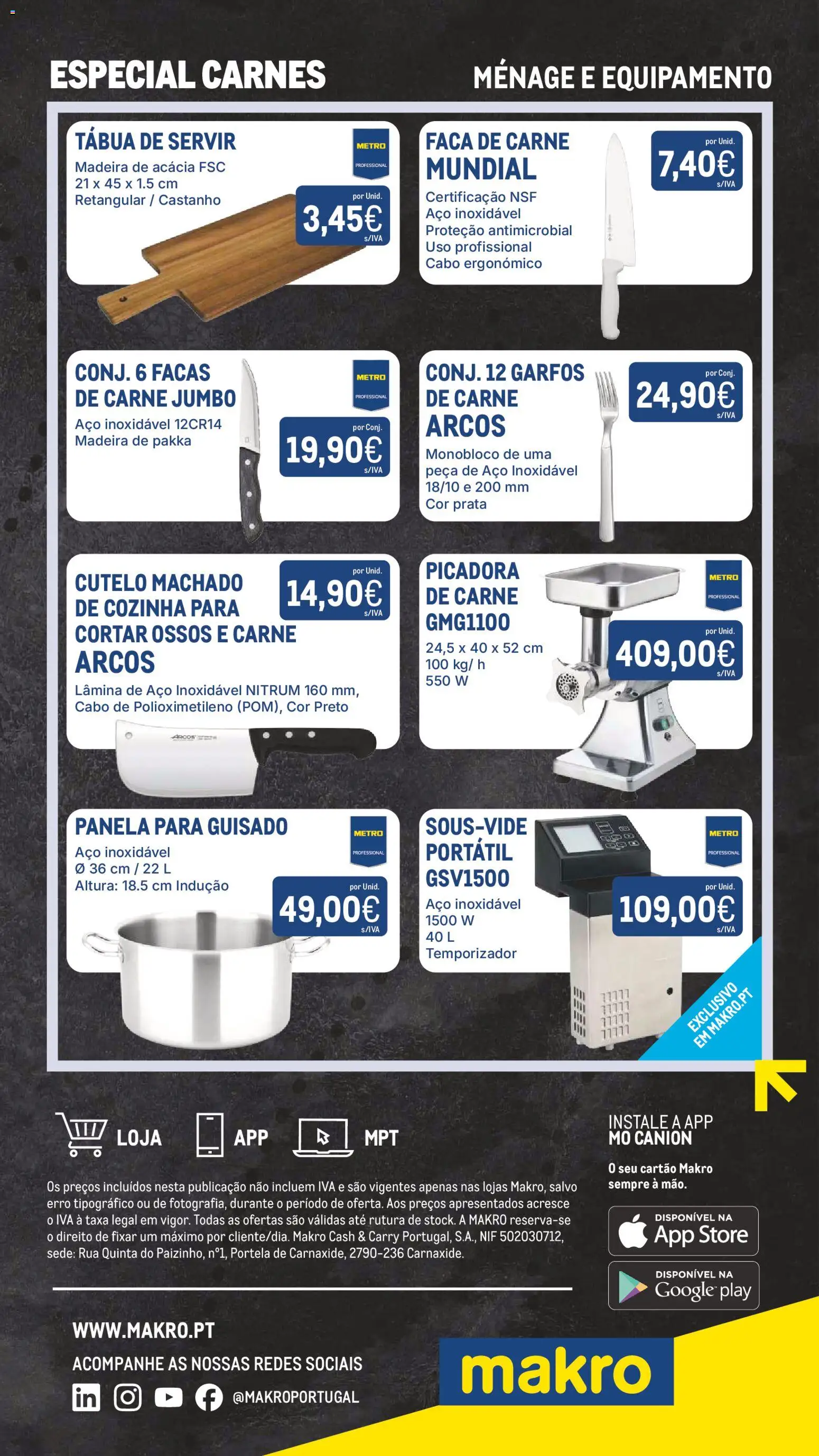 Makro Especial Carnes │ válido de 11.06.2026 | Página: 41 | Produtos: Cabo, Faca, Garfos, Carne