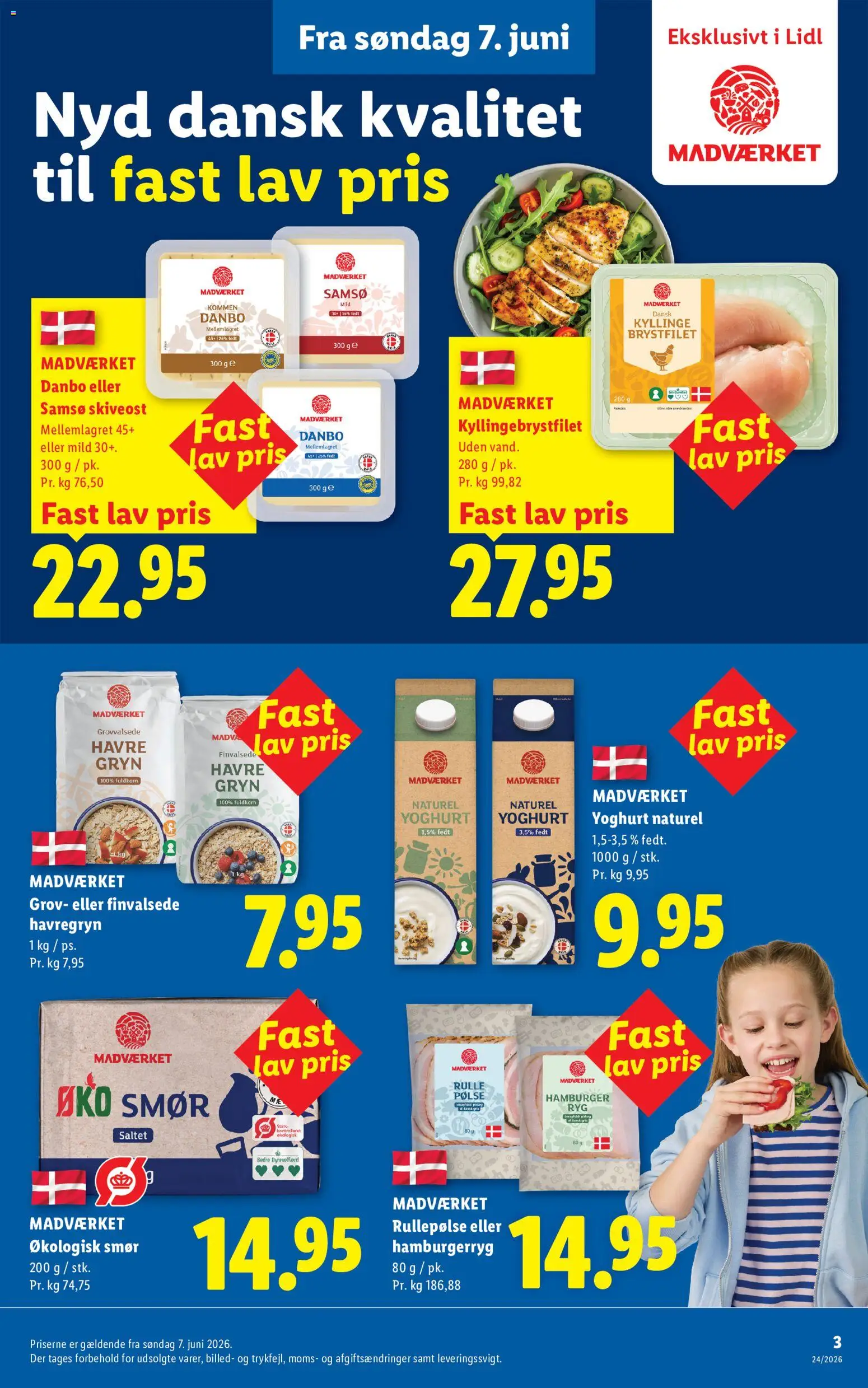 Lidl tilbudsavis – gyldig fra 11/06/2026 | Side: 17 | Produkter: Smør, Yoghurt, Rullepølse, Havregryn