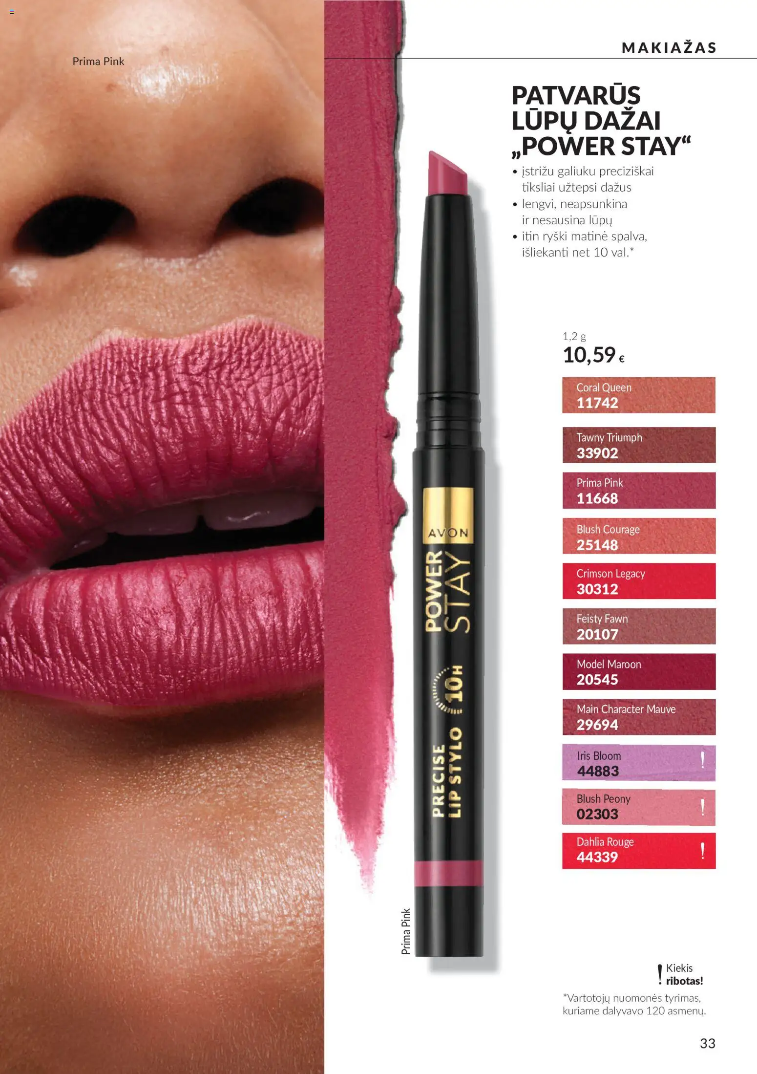 AVON akcijos nuo 2026.09.30 | Puslapis: 33 | Prekių: Makiažas