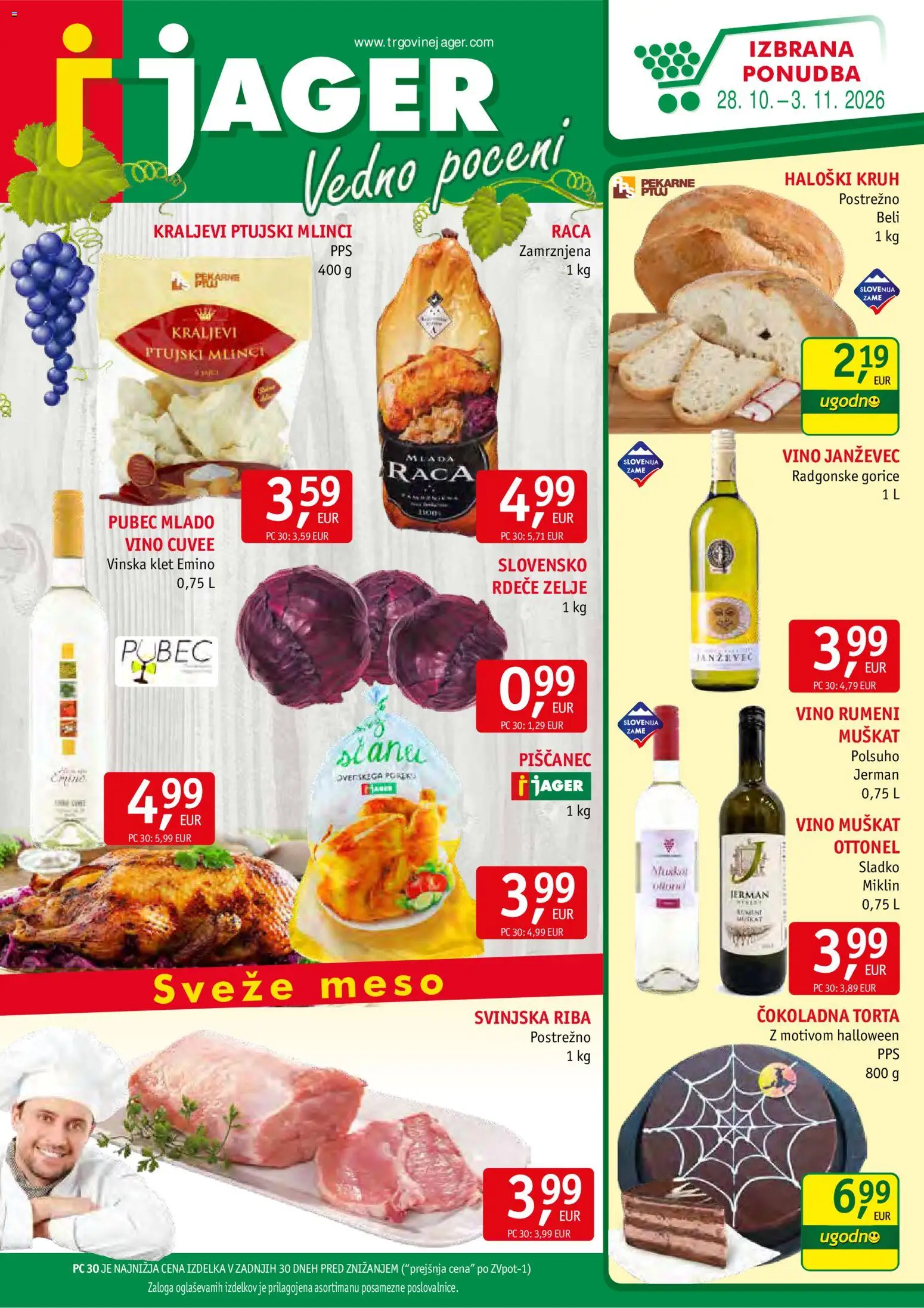 Novi Jager katalog ponudbe – veljaven od 28.10.2026 | Stran: 1