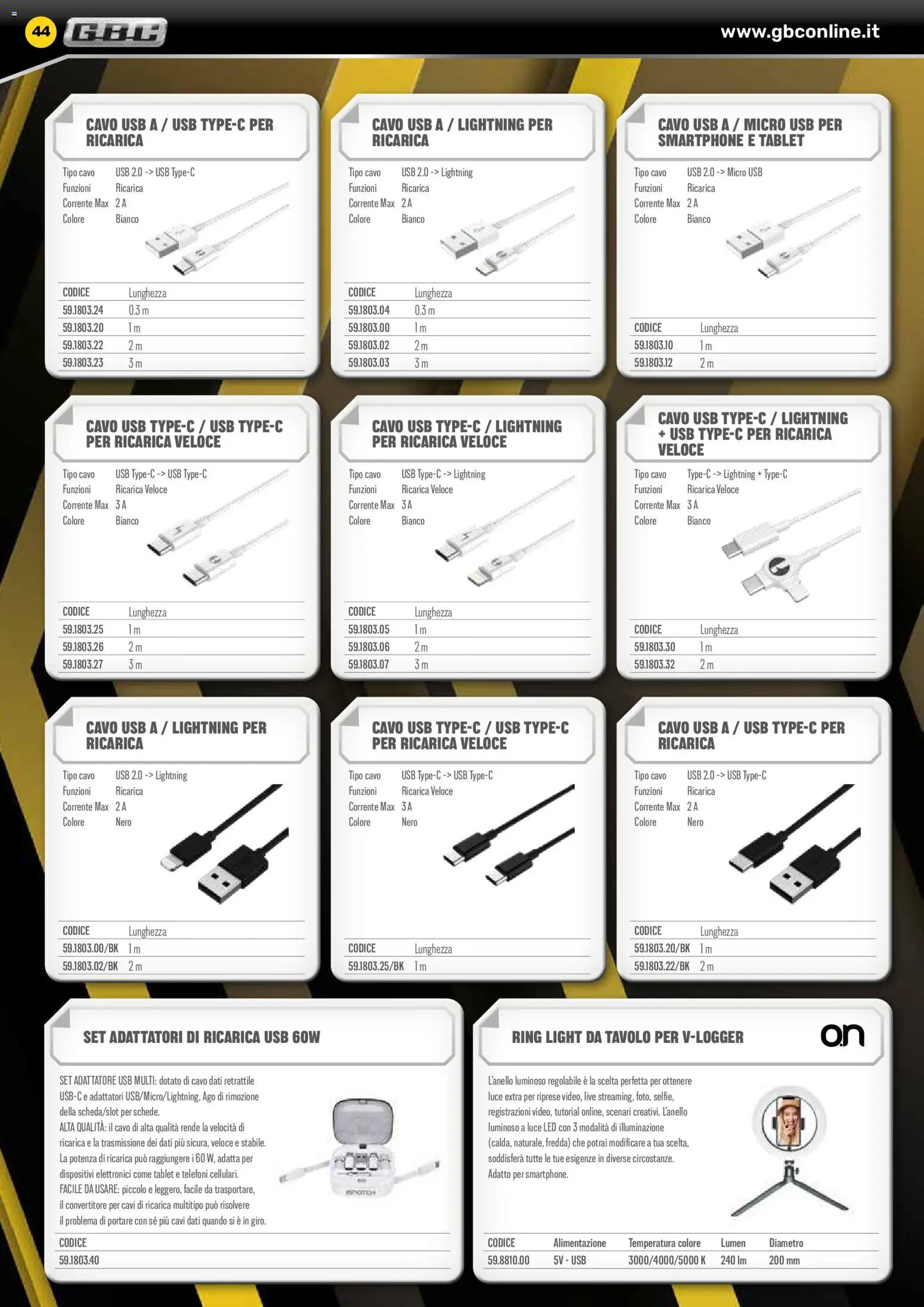 Volantino GBC del 06.02.2026 | Pagina: 44 | Prodotti: Tablet, Adattatore, USB, Tavolo
