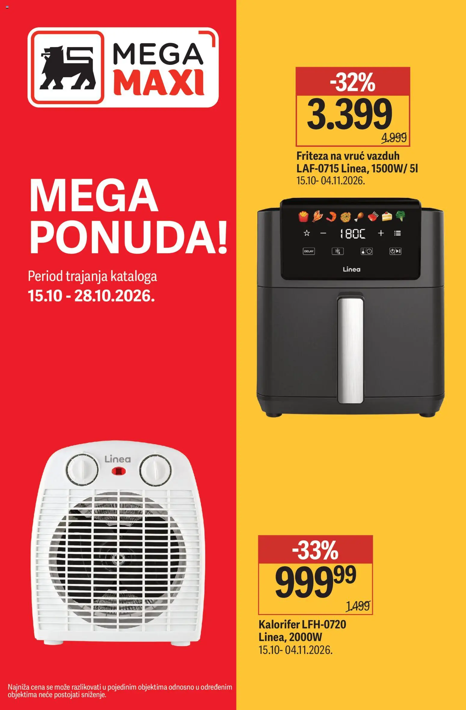 Mega Maxi Četvrtak, 15 Oktobar