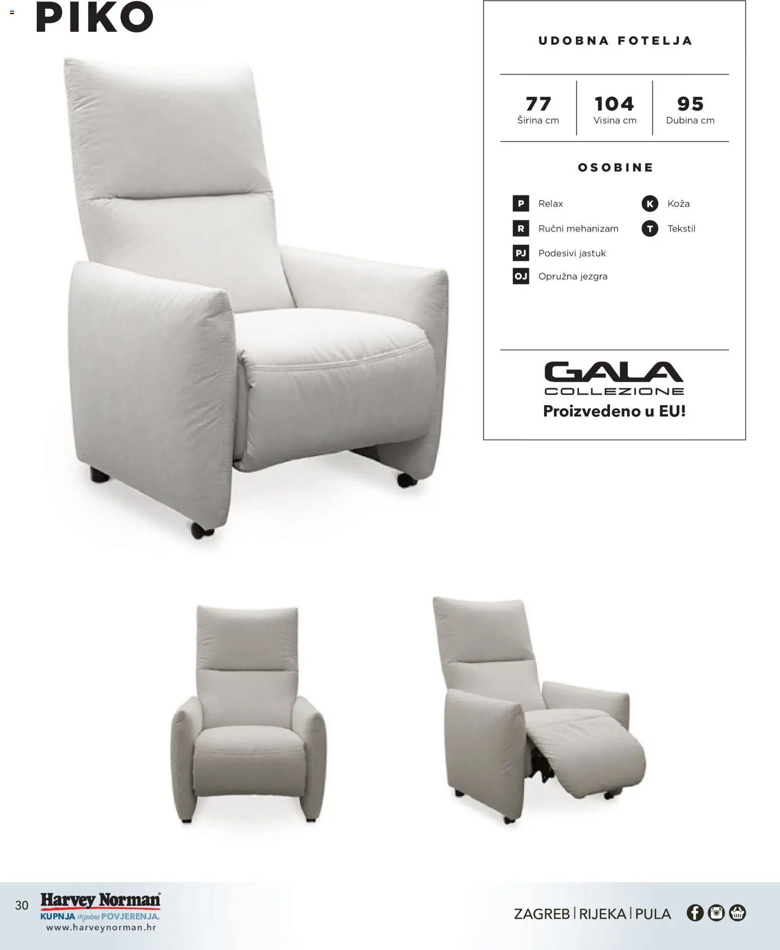 Harvey Norman katalog | vrijedi od 01.09.2026 | Stranica: 30 | Proizvodi: Jastuk, Fotelja