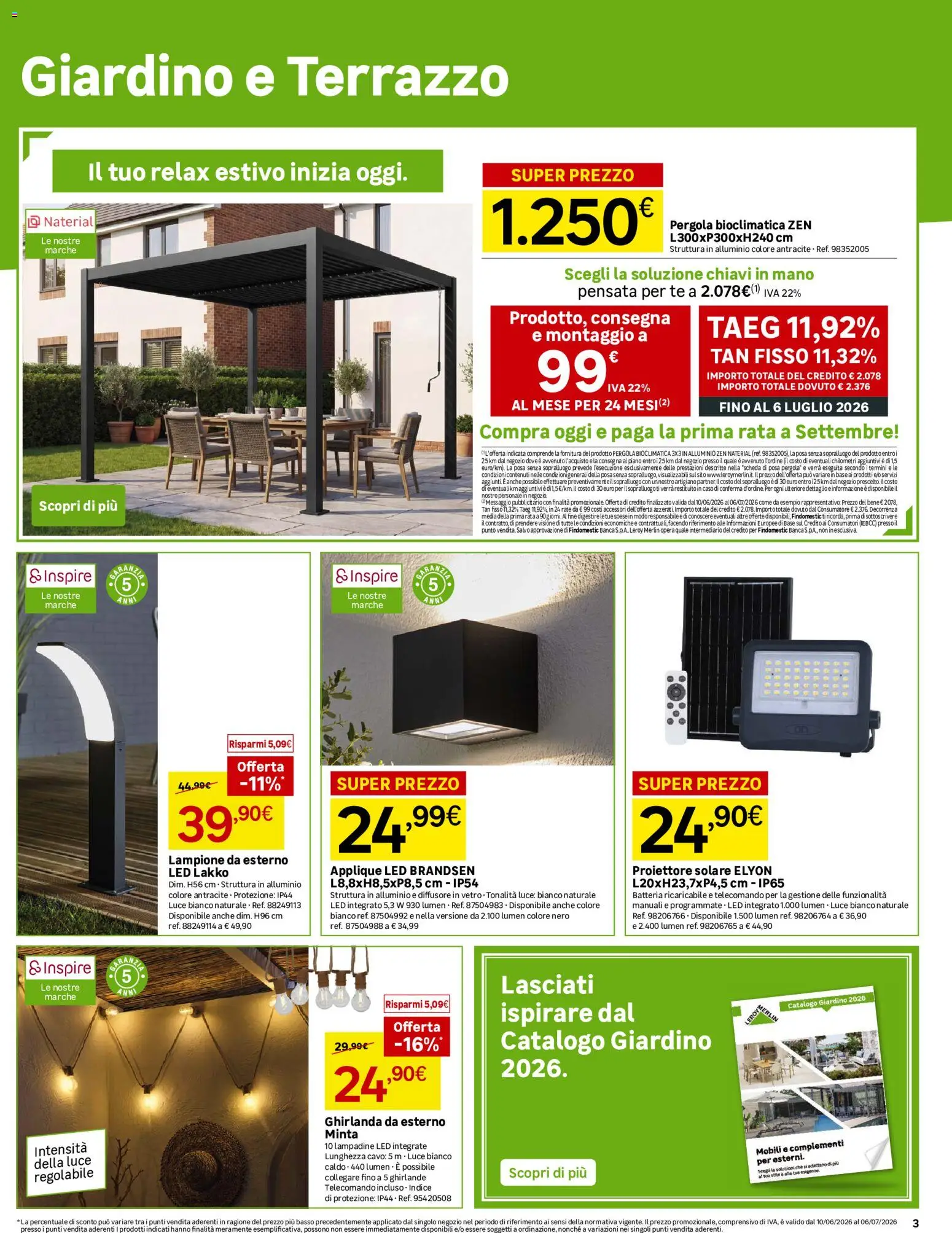Volantino Leroy Merlin del 10.06.2026 | Pagina: 3 | Prodotti: Telecomando, Tè, Cavo, Batteria
