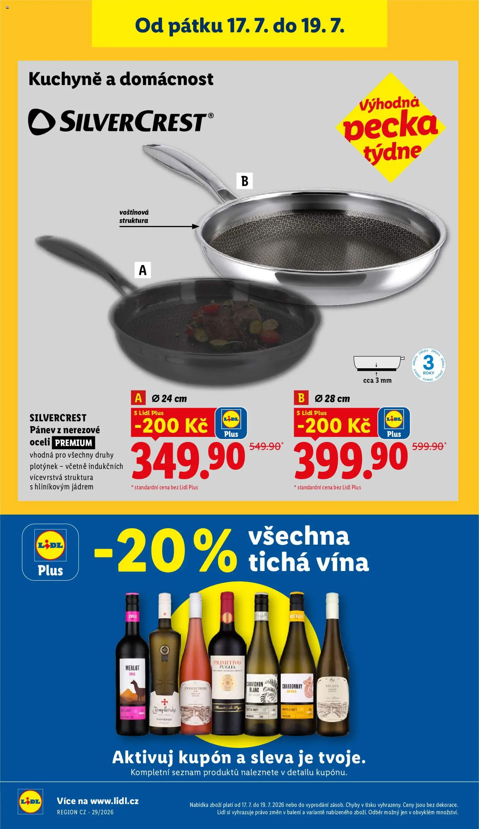 Lidl leták od 16.07.2026 | Strana: 44 | Produkty: Pánev, Merlot, Primitivo, Kuchyně