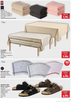 Kaufland Katalog - Pregled kataloga iz trgovine Kaufland, vrijedi od 09.09.2026 | Stranica: 25 | Proizvodi: Natikače, Krpa, Ručnik, Stolnjak