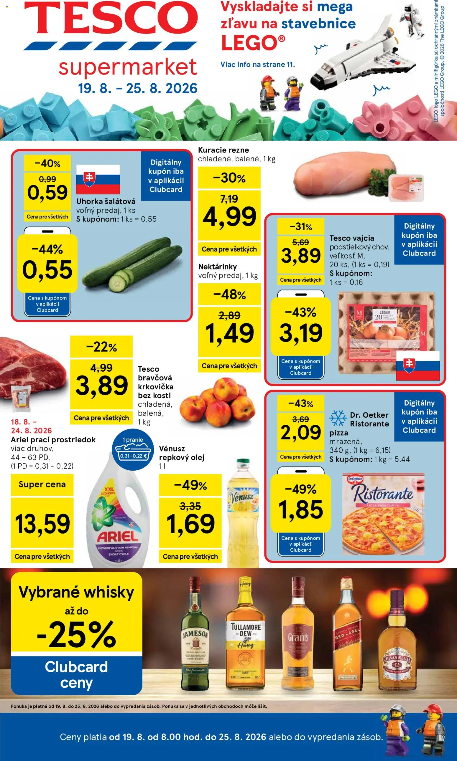 Nové Tesco akcie – leták je platný od 19.08.2026 | Strana: 1