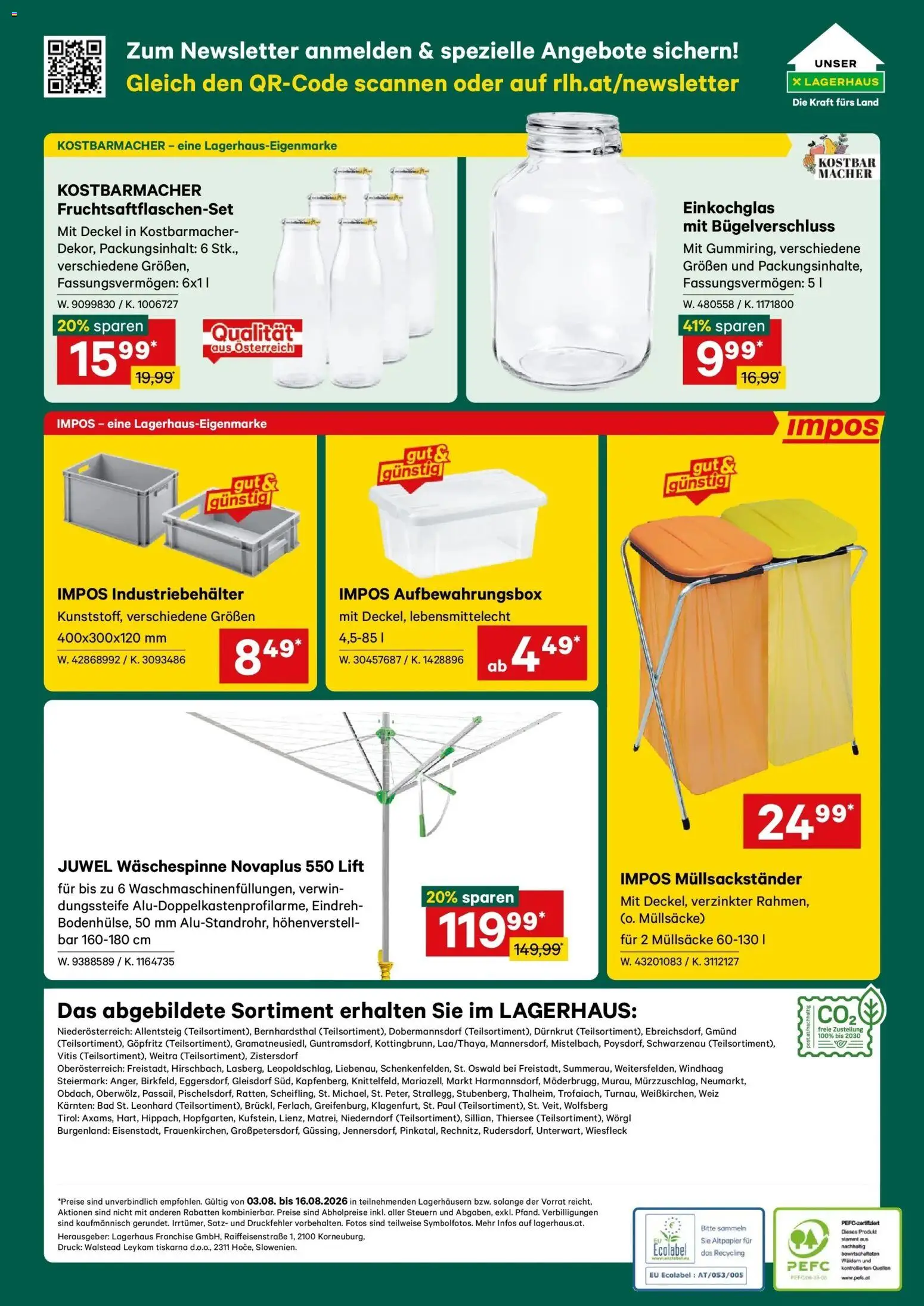 Lagerhaus - Wochen Angebote gültig ab 03.08.2026 | Seite: 6 | Produkte: Bad