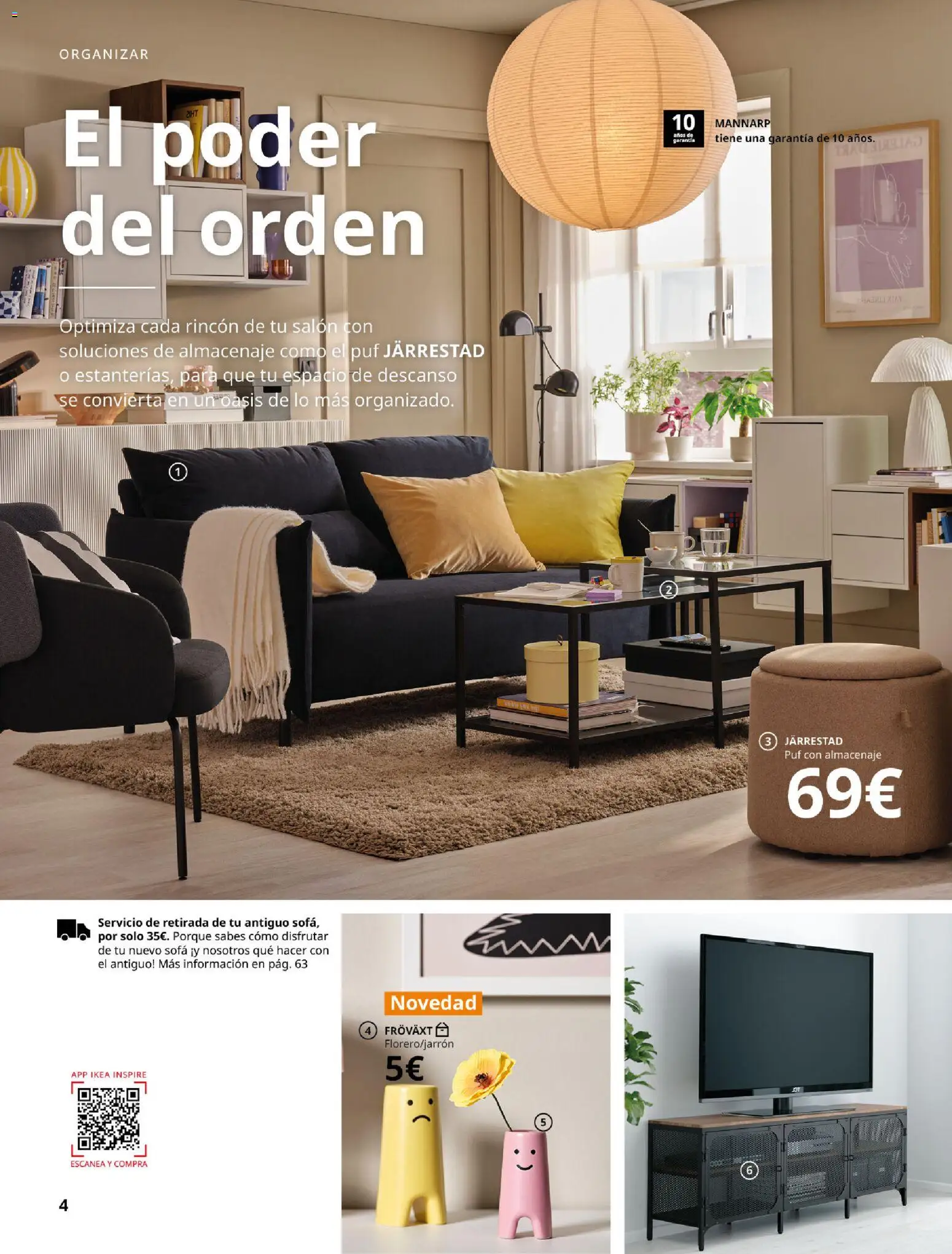 IKEA - Salones │ válido desde el 01/09/2026 | Página: 4 | Productos: Salón, Almacenaje, Sofá