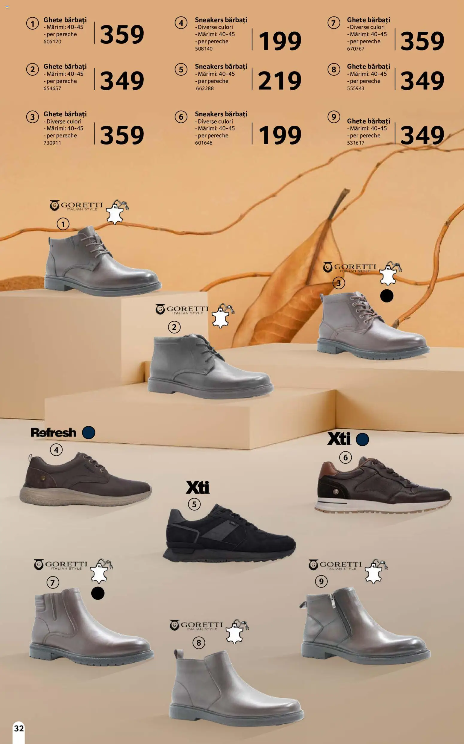 Noul catalog Selgros – valabil de la 18.09.2026 | Pagină: 32 | Produse: Style, Ghete