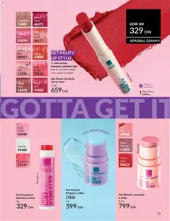 Get Hydrated Balzam za usne, Pink lip balm stick with strawberry scent. - pregled AVON kataloga - važi od 01.06.2026 | Strana: 73
