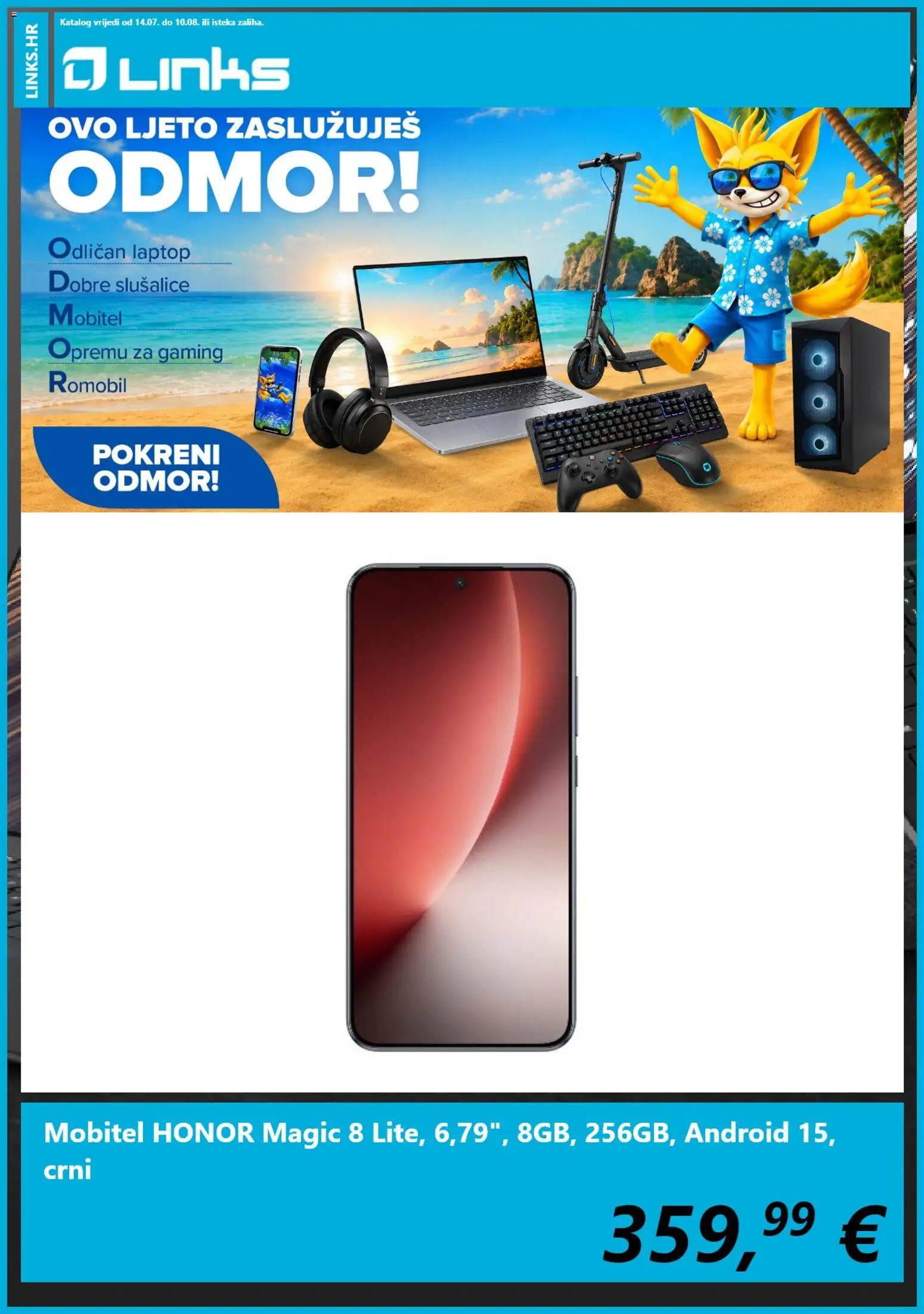 Links katalog | vrijedi od 14.07.2026 | Stranica: 6 | Proizvodi: Romobil, Slušalice