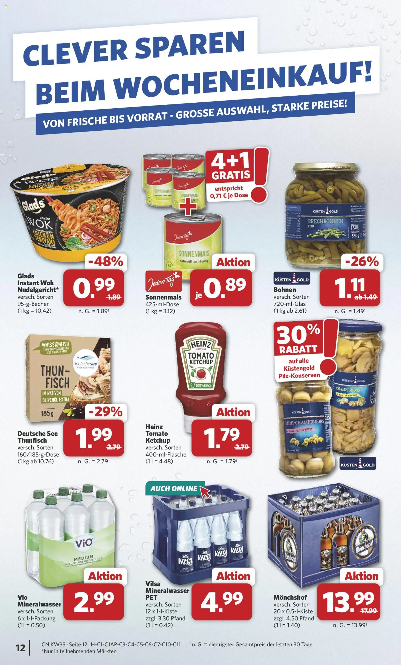 Combi Prospekt – gültig ab 24.08.2026 | Seite: 14 | Produkte: Monchshof, Olivenol, Wok, Ketchup