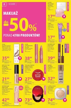 Pogląd oferty "Hebe gazetka" - ważna od 03.09.2026 | Strona: 2 | Produkty: Pomadka, Makijaż, Maska, Konturówka