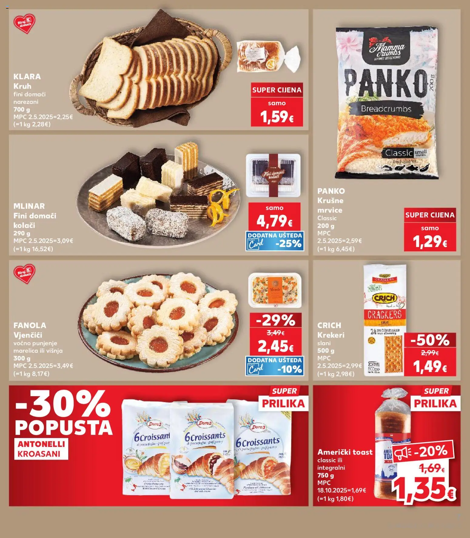 Kaufland katalog | vrijedi od 03.06.2026 | Stranica: 7 | Proizvodi: Krušne mrvice, Kruh, Toast, Krekeri