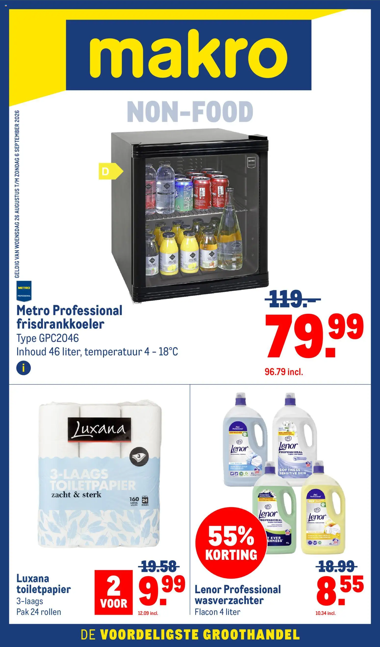 {H1} | Pagina: 1 | Producten: Wasverzachter, Toiletpapier