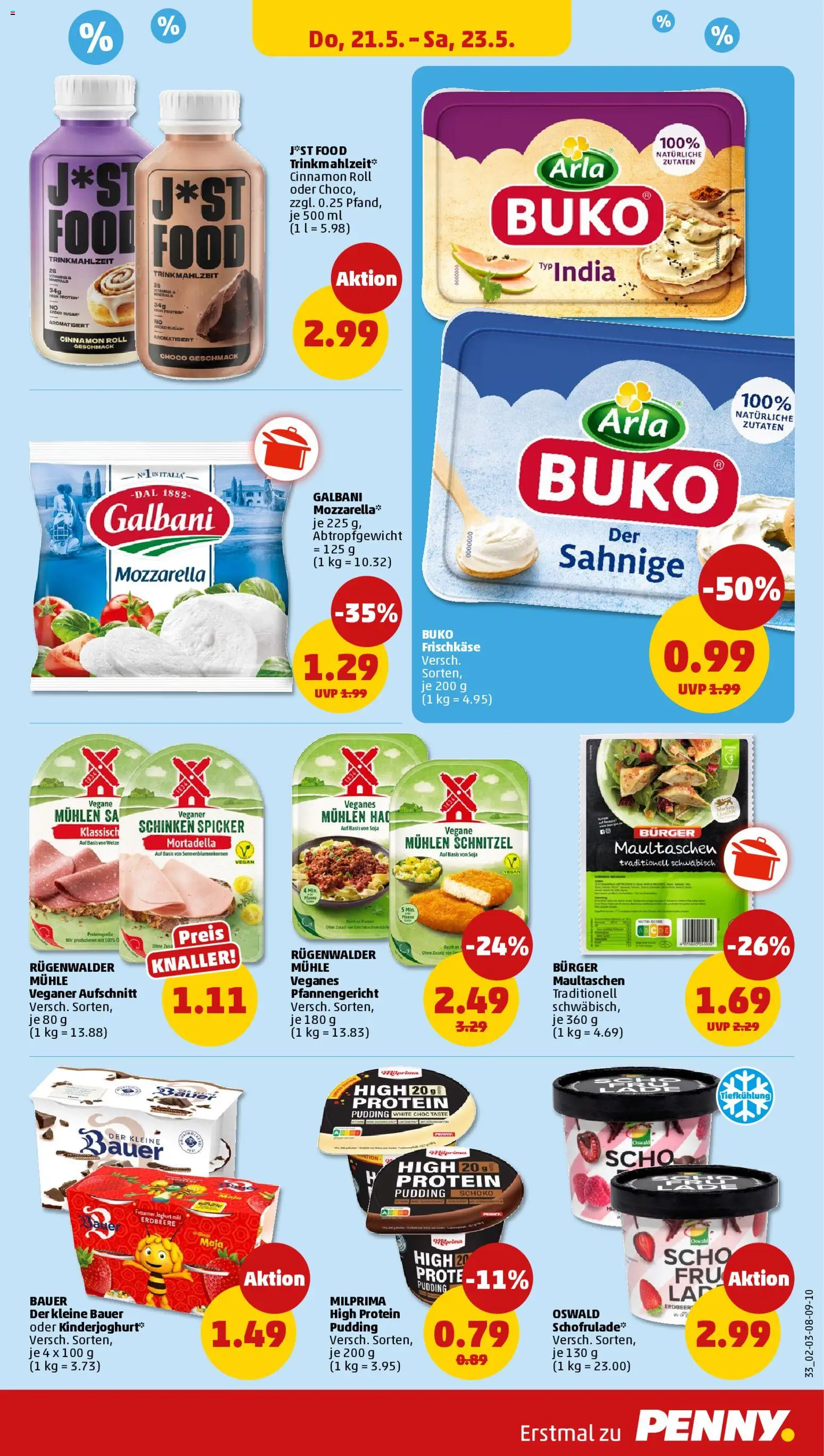 Penny Prospekt 	 – gültig ab 18.05.2026 | Seite: 35 | Produkte: Burger, Schnitzel, Pudding, Maultaschen