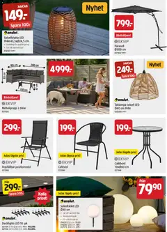 Jula erbjudanden - Förhandsvisning av reklamblad från butik Jula aktuell från 21.05.2026 | Sida: 4 | Produkter: Parasoll, Ljus