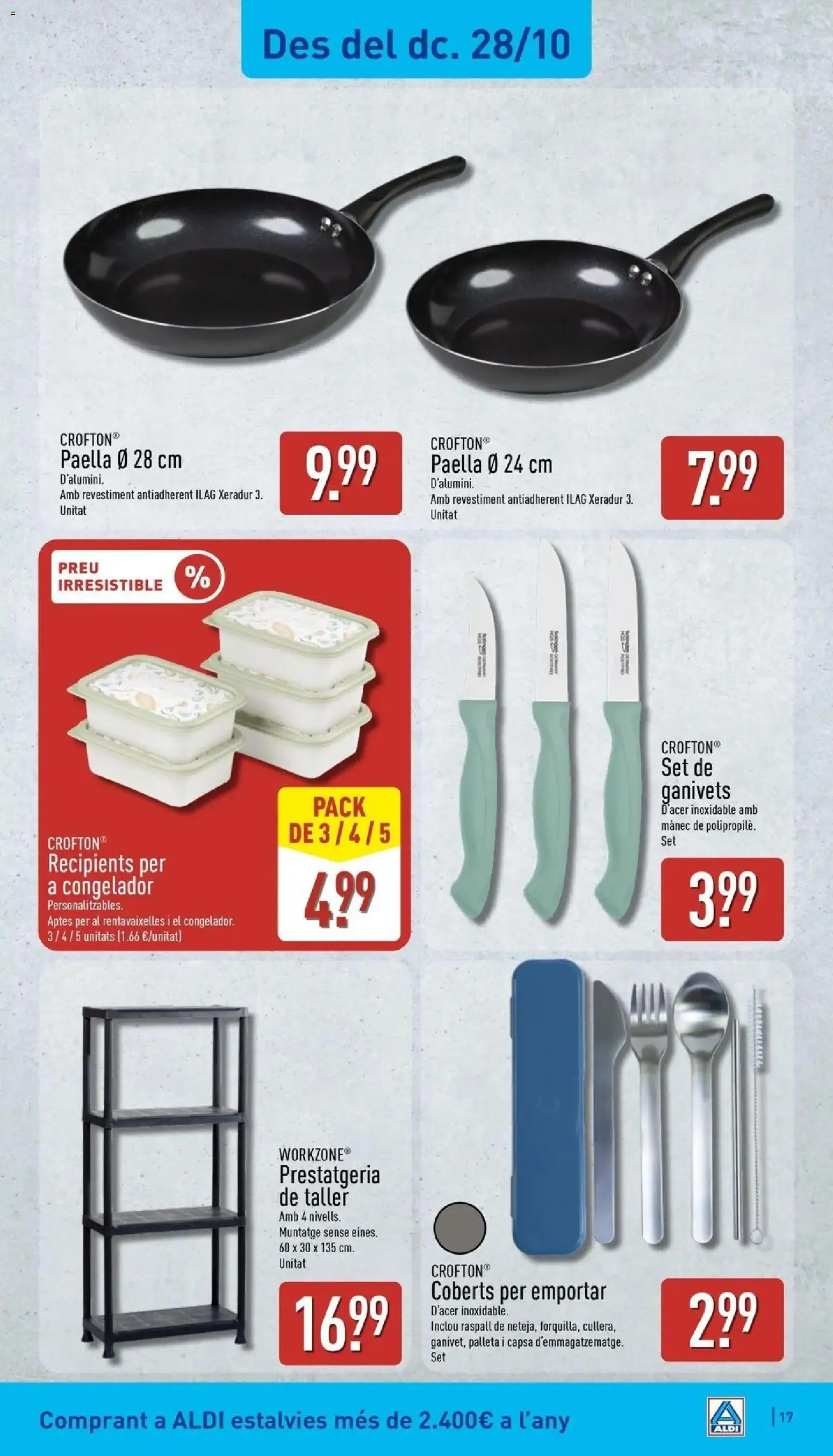 Aldi - Qué poco cuesta comprar bien │ válido desde el 26/10/2026 | Página: 17 | Productos: Pan, Congelador