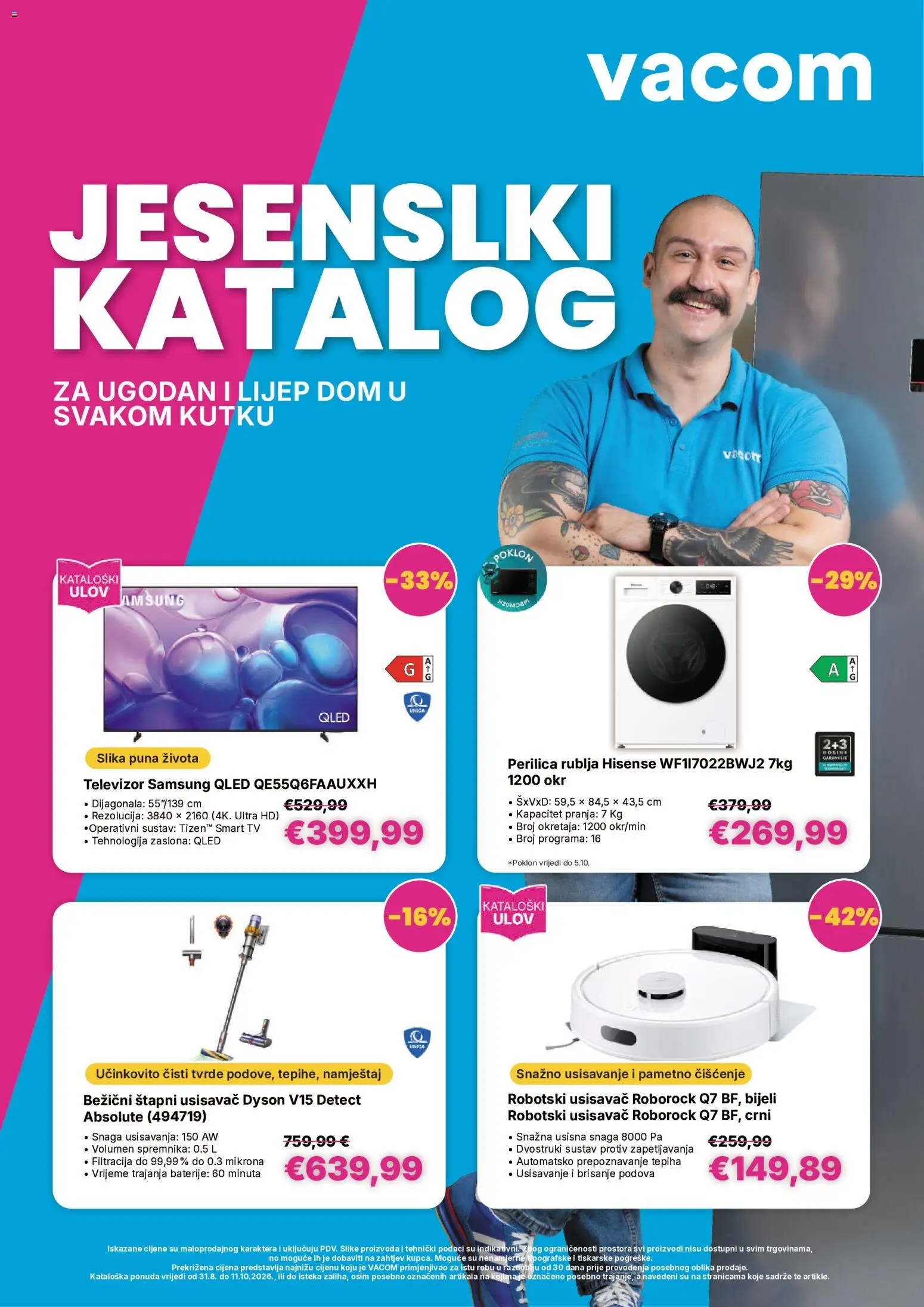 Vacom katalog | vrijedi od 12.08.2026 | Stranica: 1 | Proizvodi: Usisavač, Smart TV, Baterije, Štapni usisavač