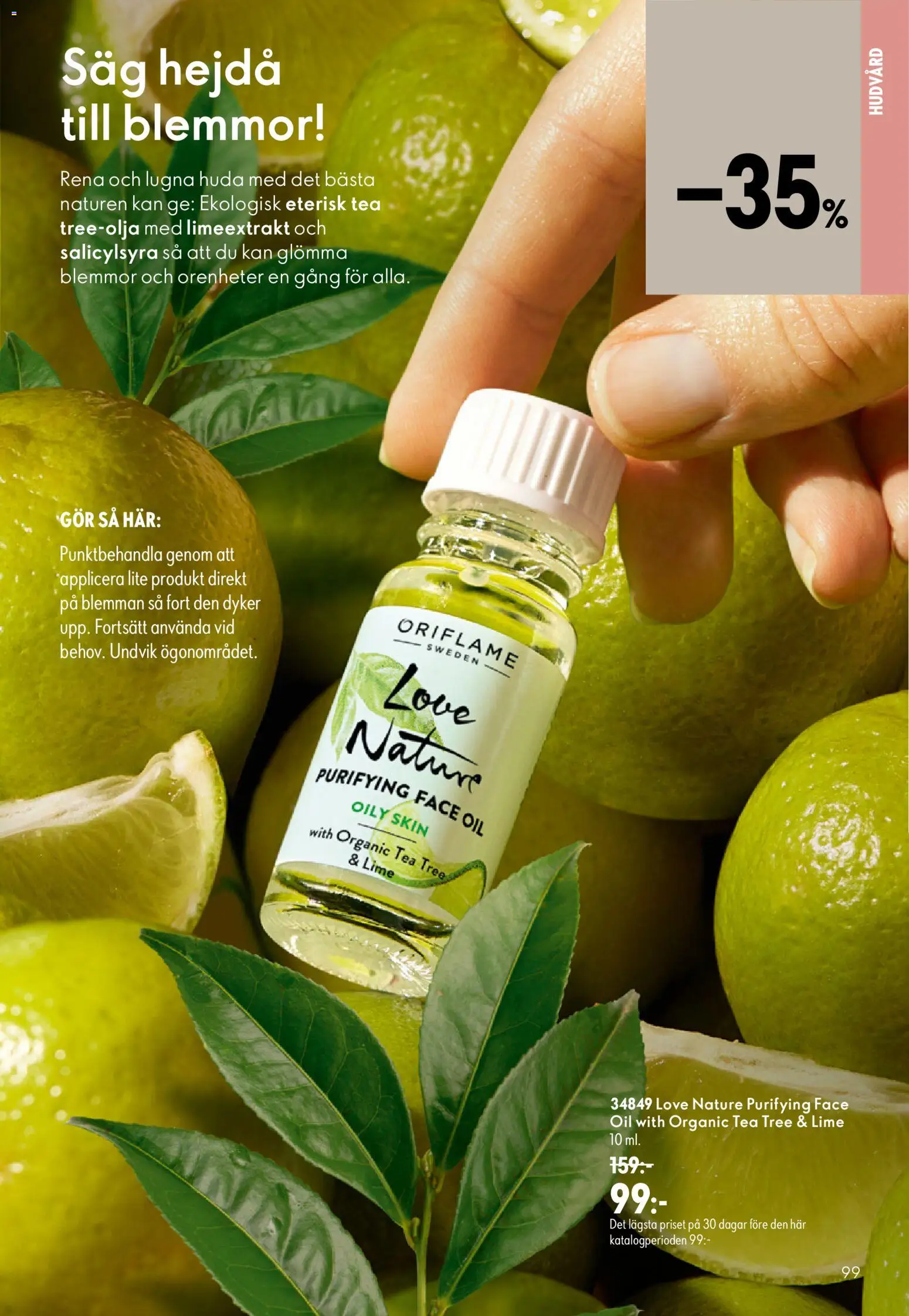 Oriflame reklamblad aktuell från 26/08/2026 | Sida: 99 | Produkter: Såg, Lime
