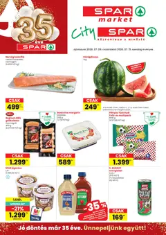 Spar Market akciós újság - amely érvényes a következő dátumtól: 2026.07.09.