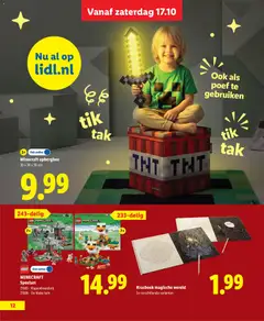 Minecraft opbergbox, Minecraft opbergbox 30 x 30 x 30 cm - Voorbeeld van een folder van Lidl, geldig van 09-10-2026 | Pagina: 12 | Producten: Opbergbox, LEGO, Box