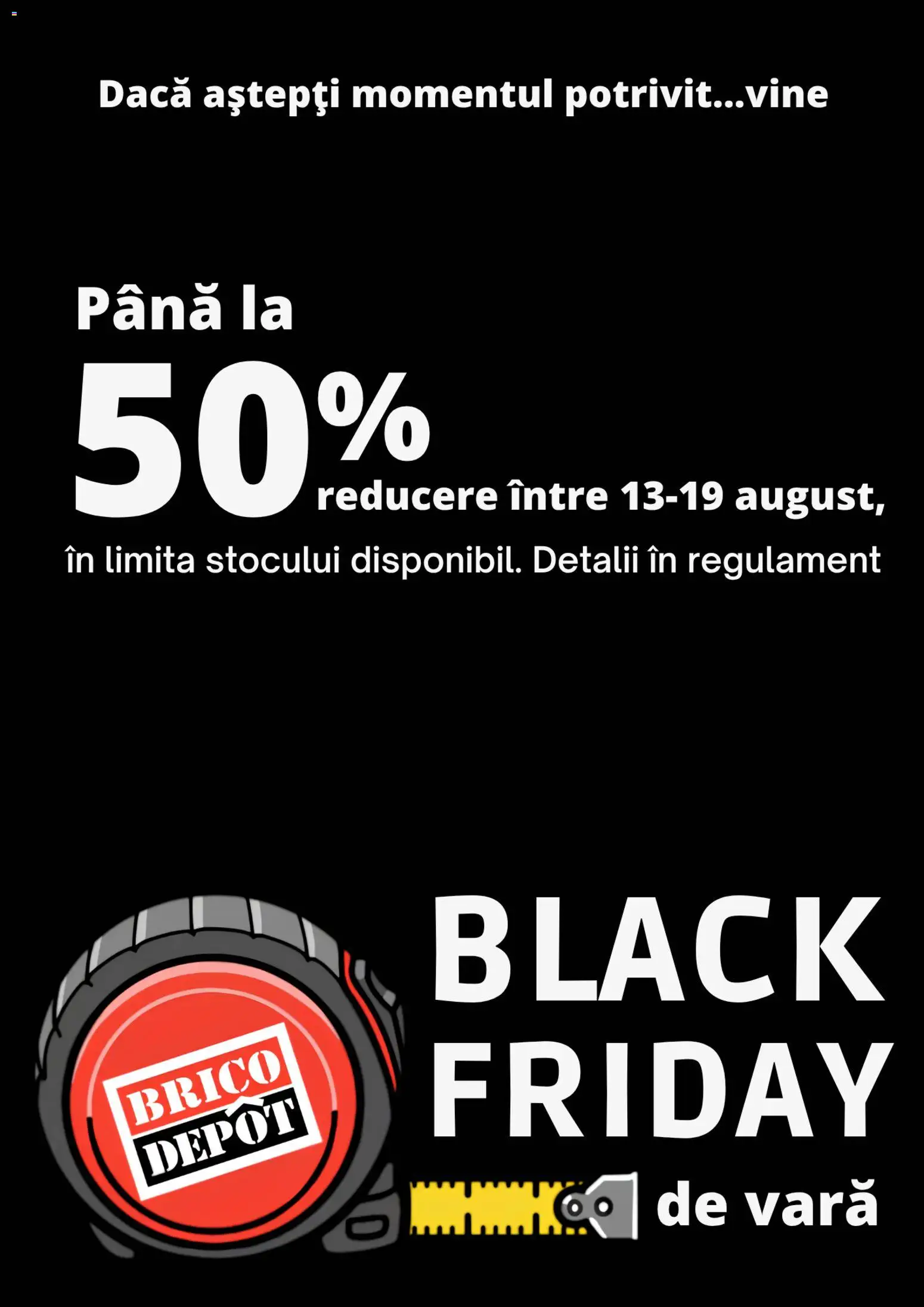 Noul catalog Brico Depot – valabil de la 13.08.2026 | Pagină: 1 | Produse: Black