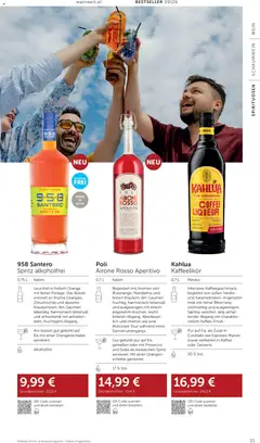 Interspar Wein Welt ab 06.08.2026 gültig | Seite: 21 | Produkte: Eis, Vanille, Prosecco, Orangen