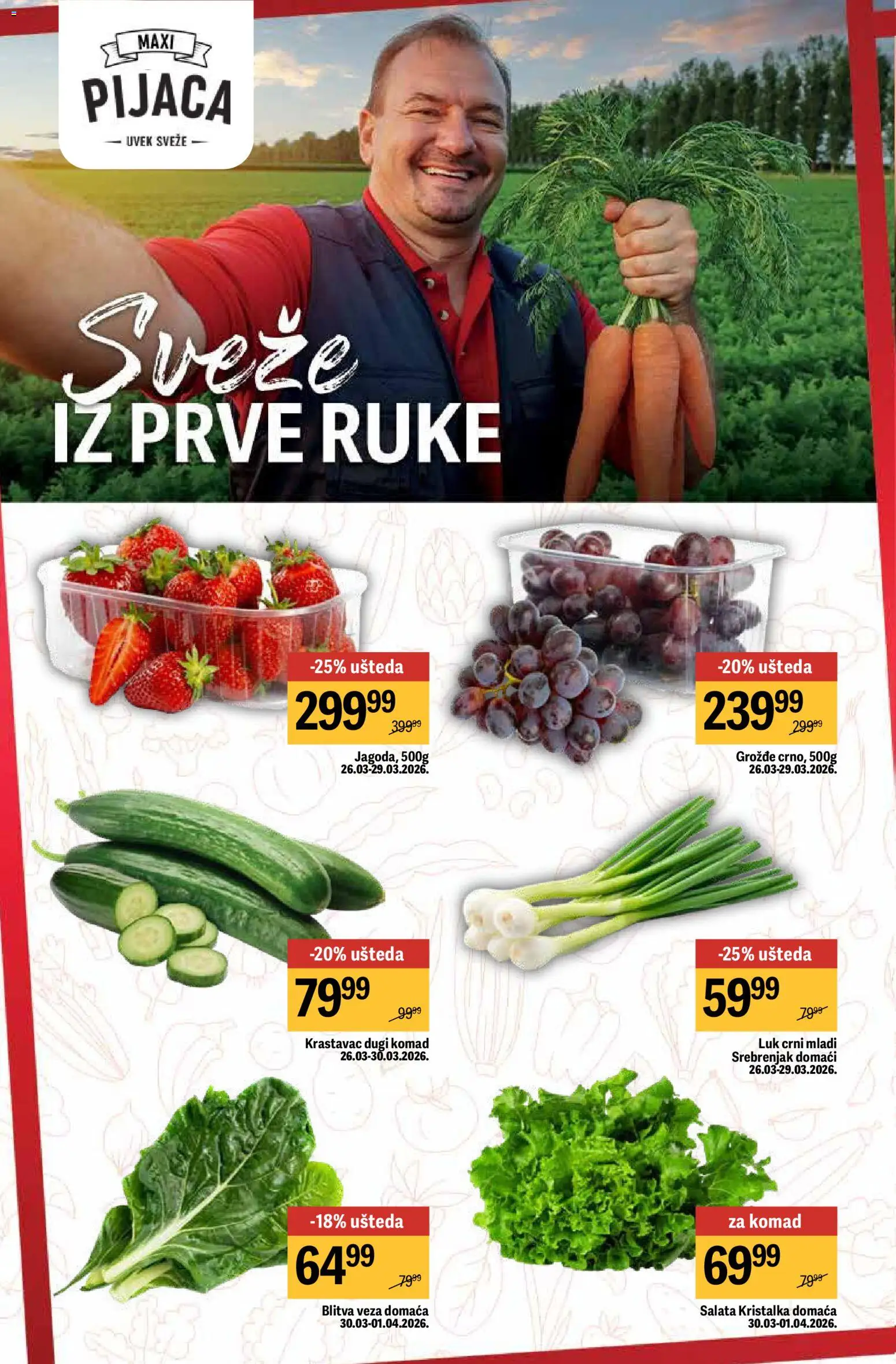 Maxi katalog - važi od 26.03.2026 | Strana: 20 | Proizvode: Krastavac, Salata