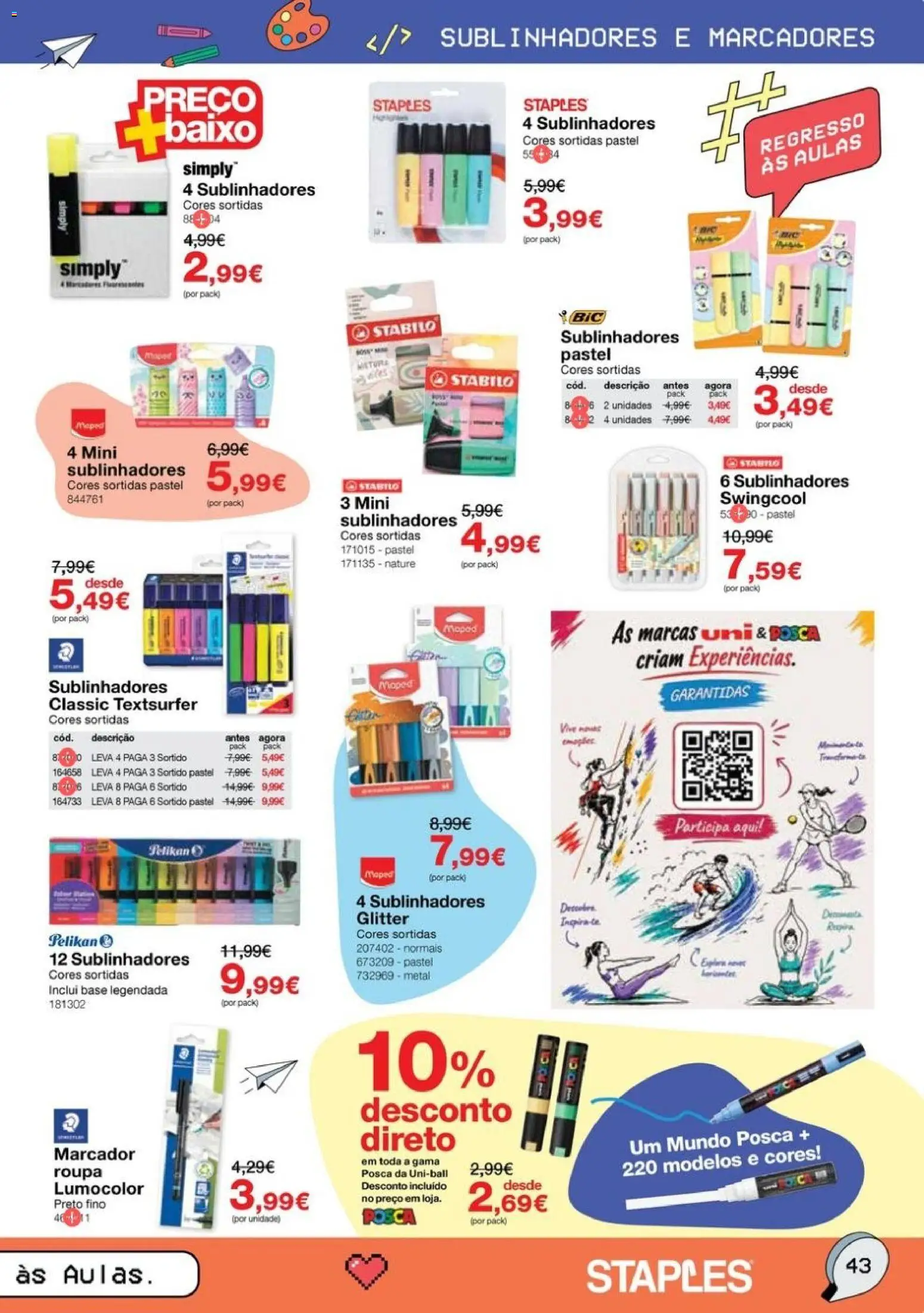 Staples Regresso às Aulas 2026 │ válido de 17/08/2026 | Página: 43 | Produtos: Base