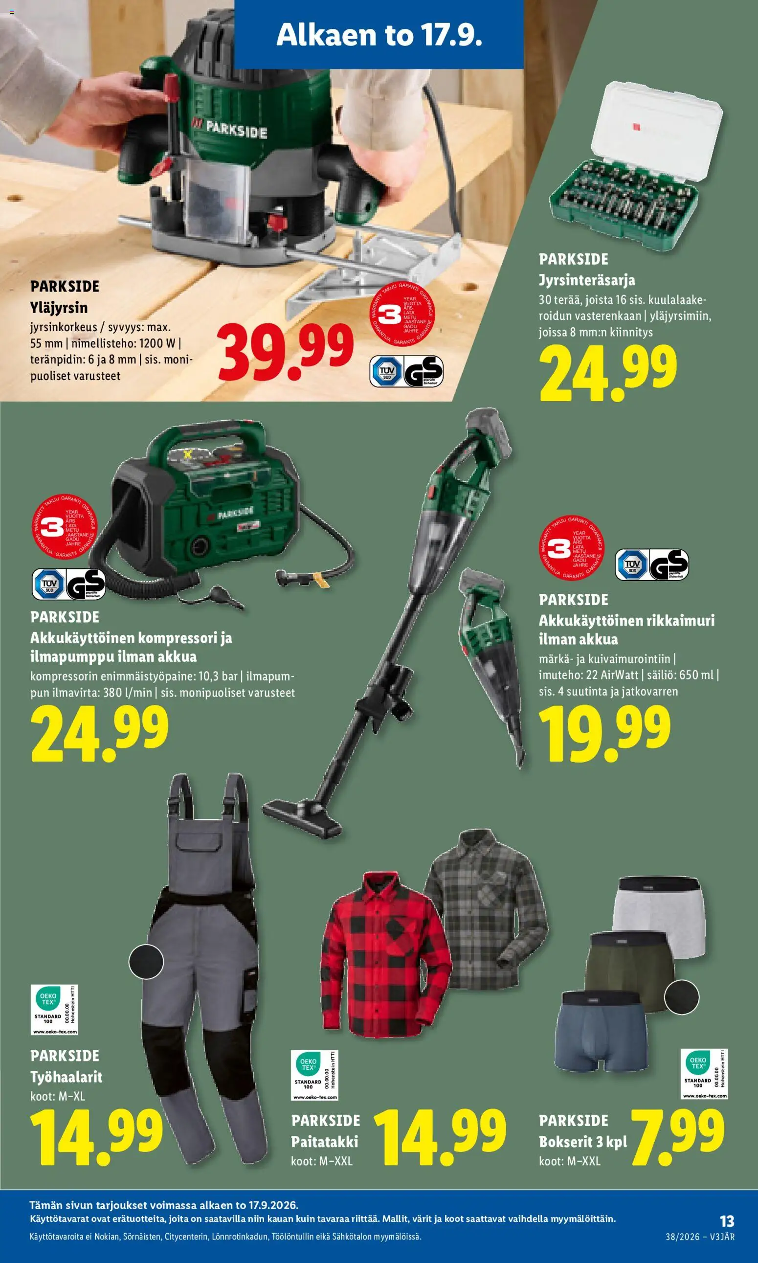 Lidl tarjoukset – voimassa 17/09/2026 alkaen | Sivu: 15