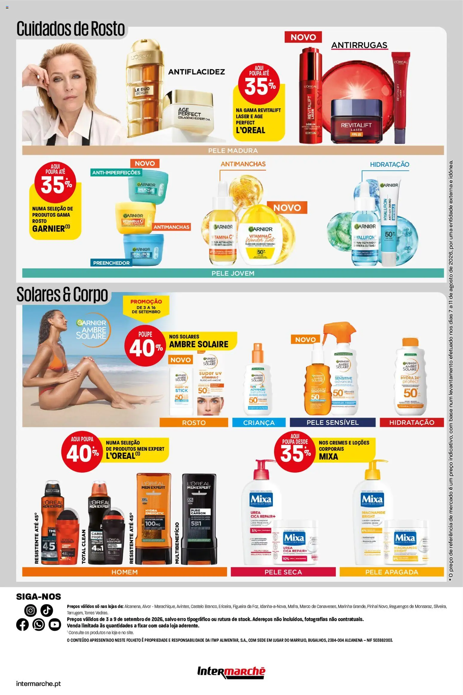 Intermarché Monofolha L'Oreal │ válido de 03/09/2026 | Página: 2 | Produtos: Base, Sérum, Vitamina c
