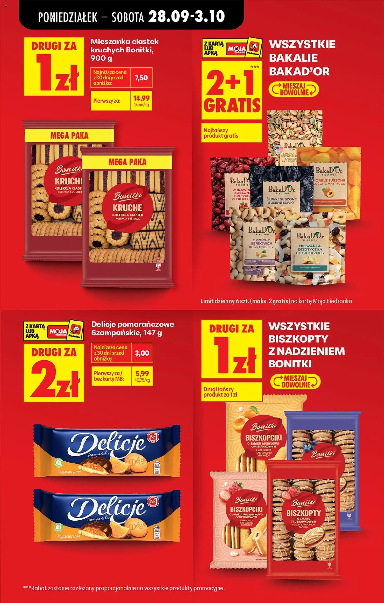 Biedronka Polsko leták - Codziennie niskie ceny od 28.09.2026 | Strana: 13 | Produkty: Kešu ořechy, Piškoty, Ořechy, Karty