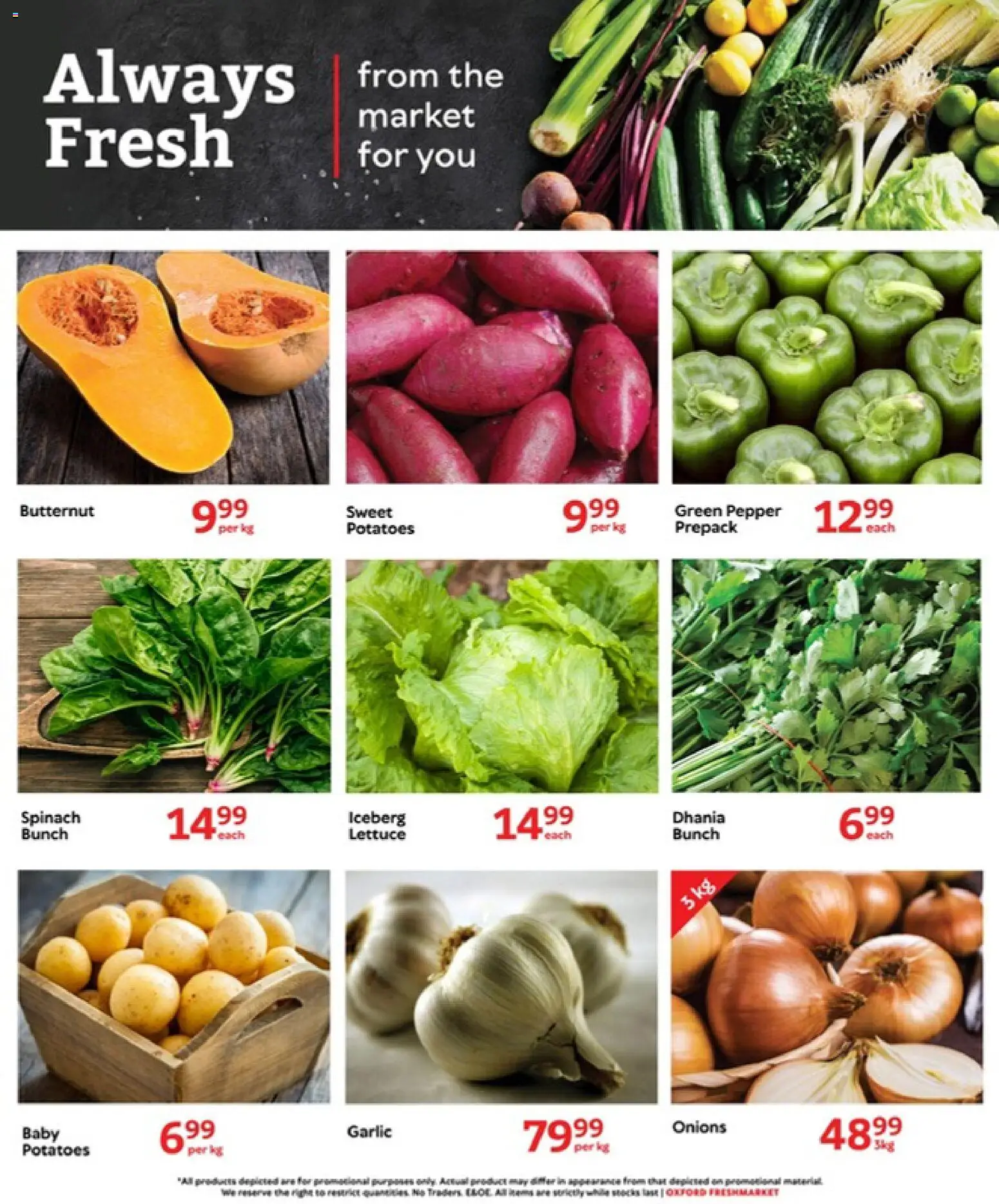 New Oxford Freshmarket catalogue – valid from 06.05.2026 | Page: 7 | Products: Potatoes, Pepper, Garlic, Lettuce