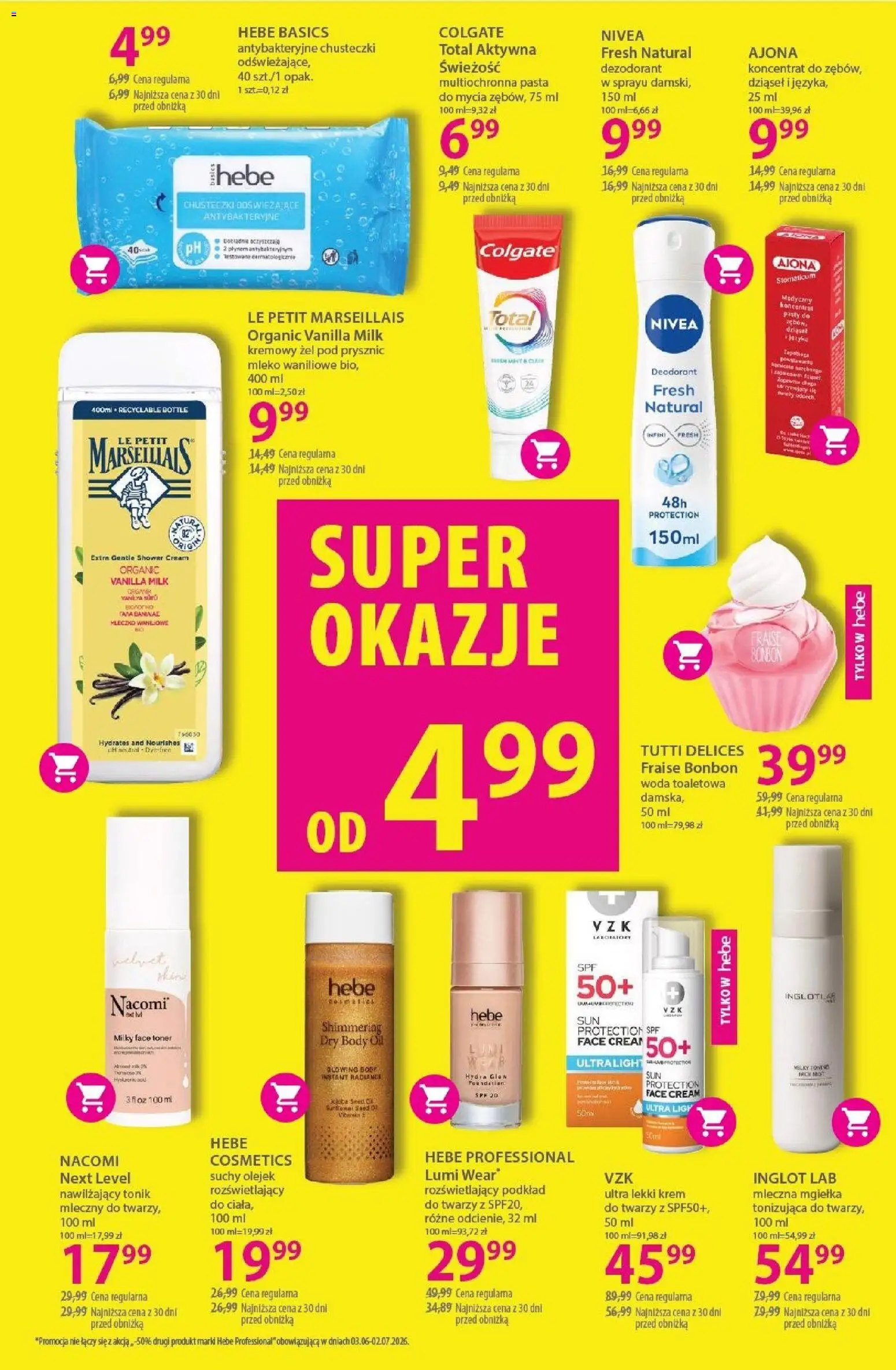 Hebe gazetka od 03.06.2026 | Strona: 17 | Produkty: Toner, Body, Żel pod prysznic, Krem