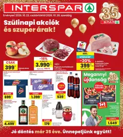 Interspar akciós újság - amely érvényes a következő dátumtól: 2026.10.22.