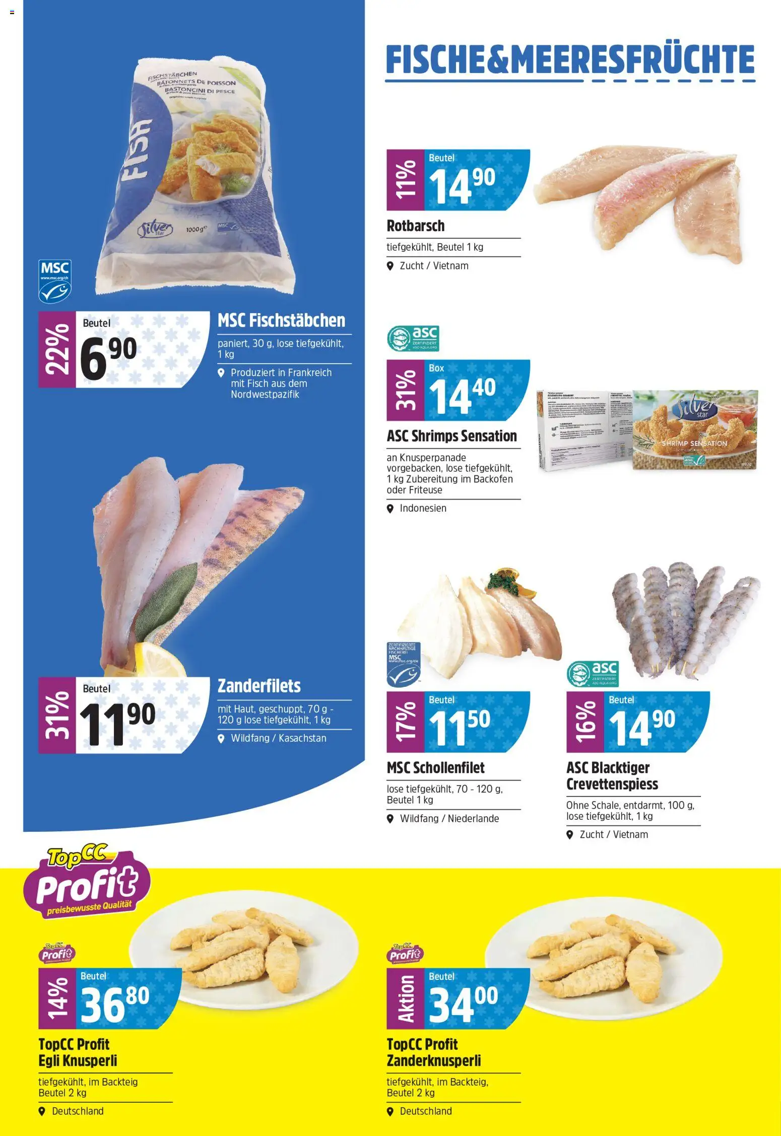 TopCC aktionen – gültig ab 15.06.2026 | Seite: 8 | Produkte: Friteuse, Fisch, Backofen