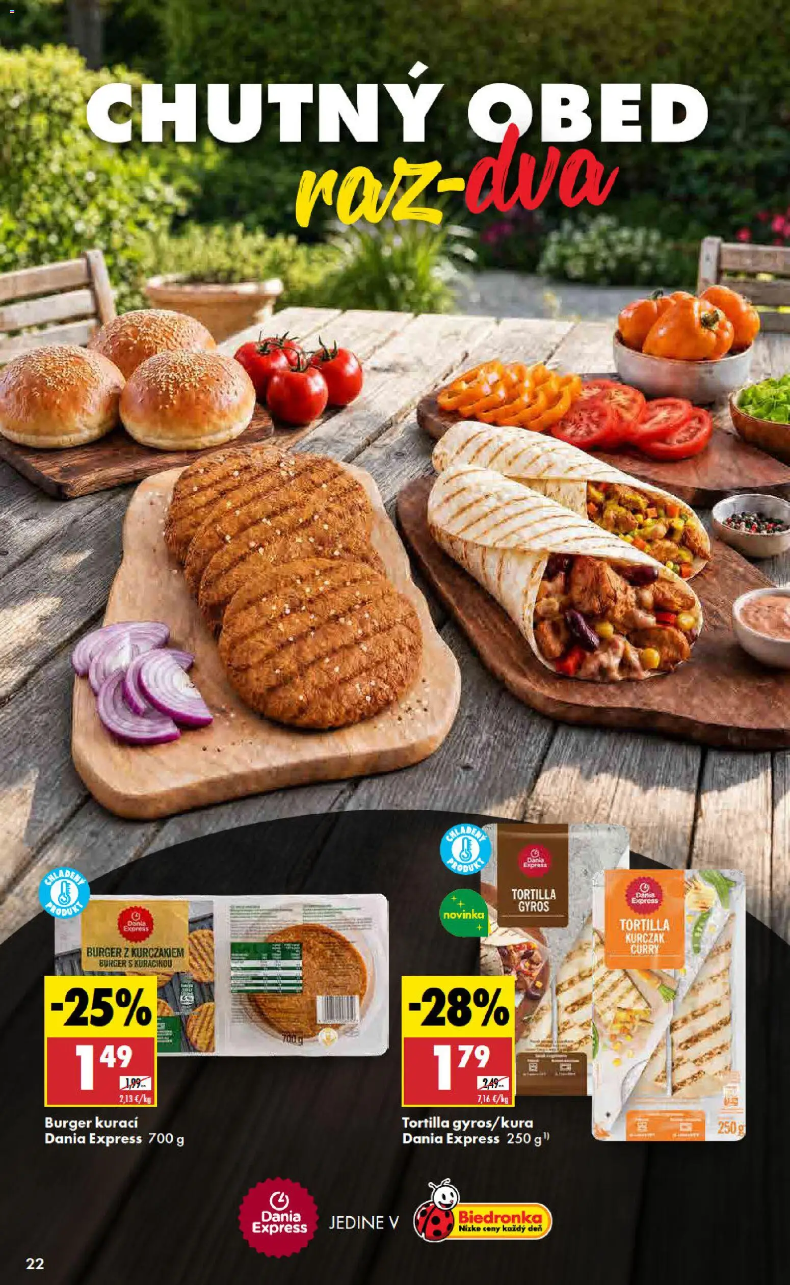 Nové Biedronka akcie – leták je platný od 01.10.2026 | Strana: 22 | Produkty: Tortilla, Gyros