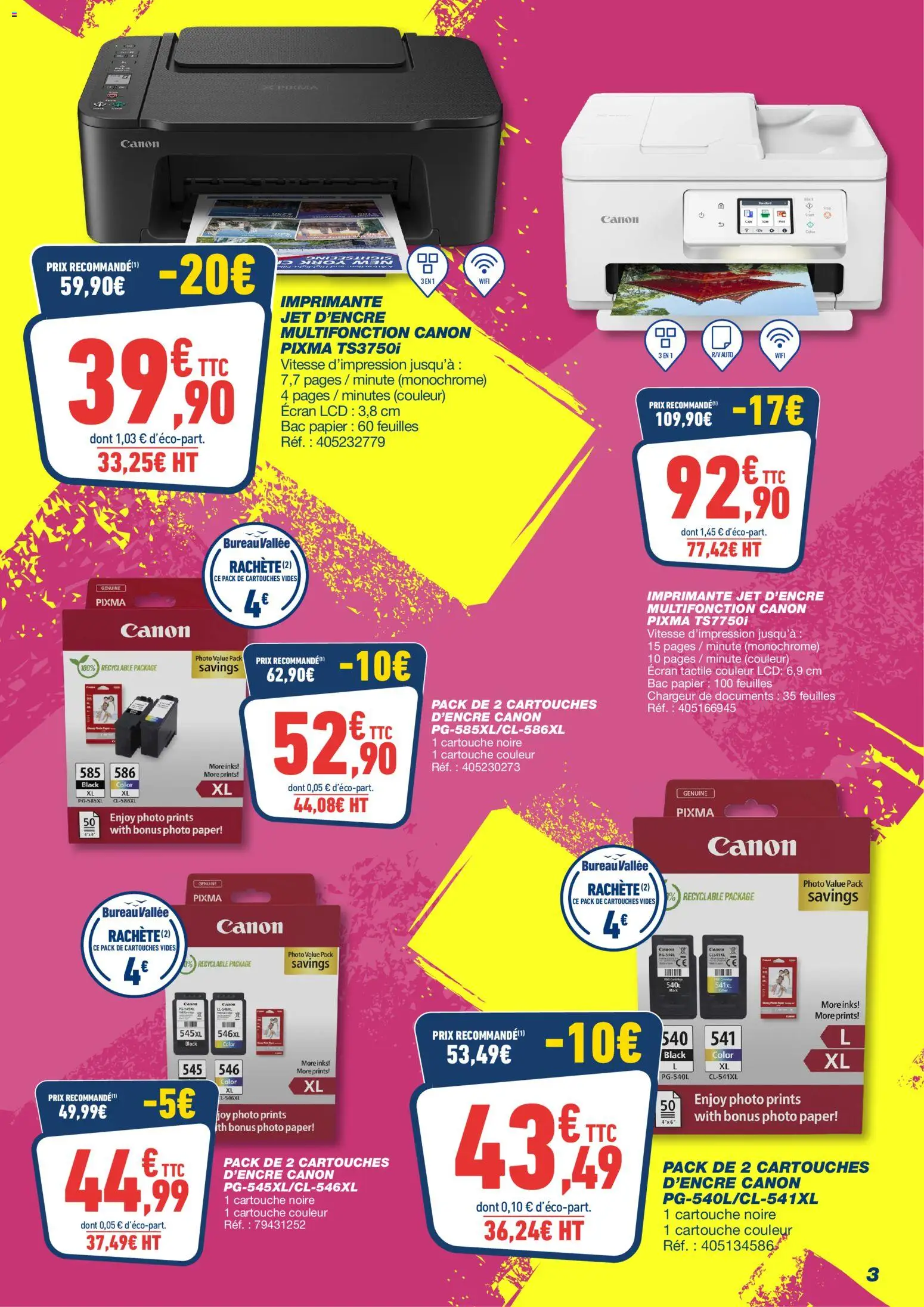 {H1} | Page: 3 | Produits: Imprimante, Bureau, Cartouches d'encre Canon, Cartouche