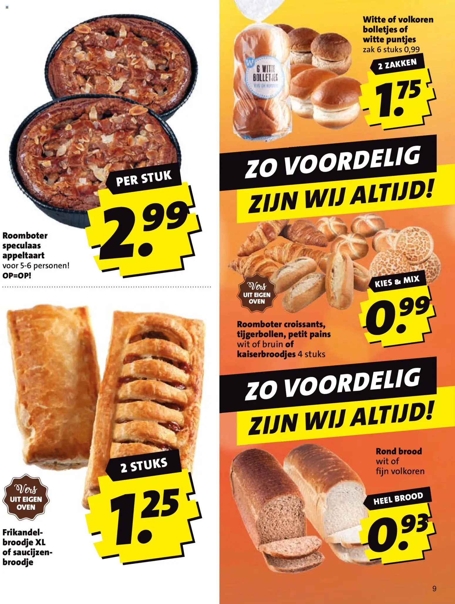 {H1} | Pagina: 9 | Producten: Zak, Oven, Bolletjes, Broodje