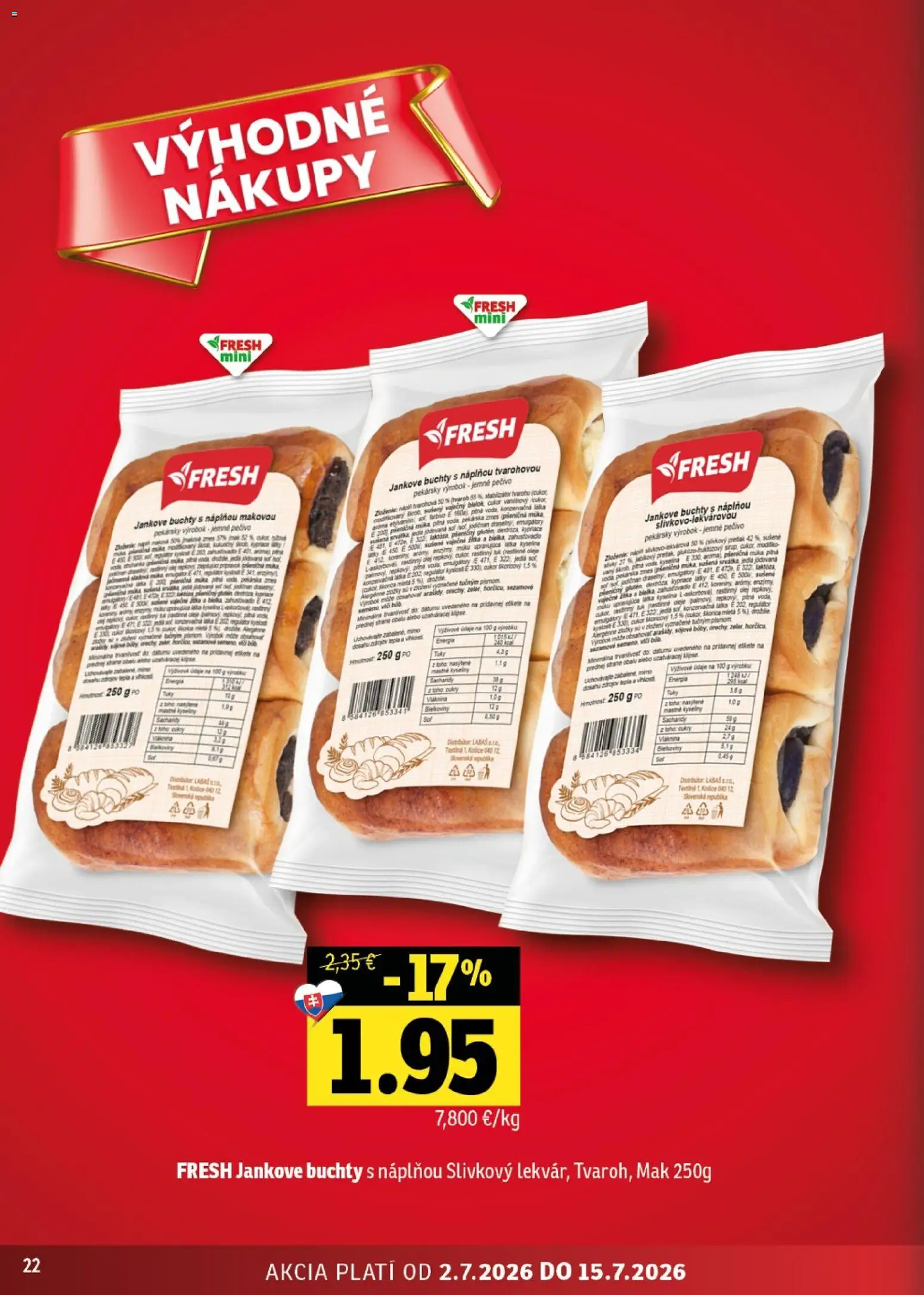 Nové Fresh akcie – leták je platný od 02.07.2026 | Strana: 22