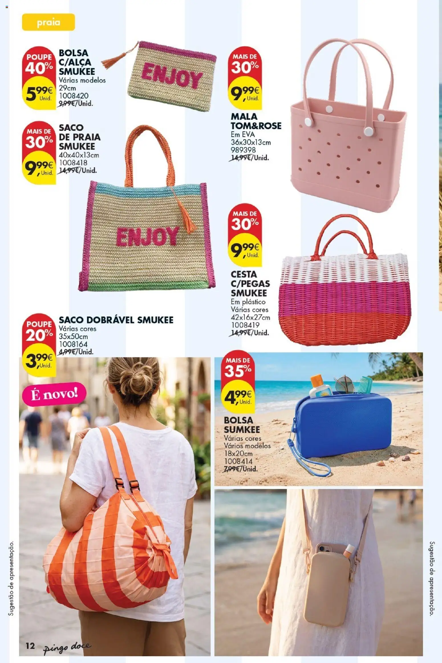 Pingo Doce Bazar Verão 2 │ válido de 30/06/2026 | Página: 12 | Produtos: Bolsa, Cesta