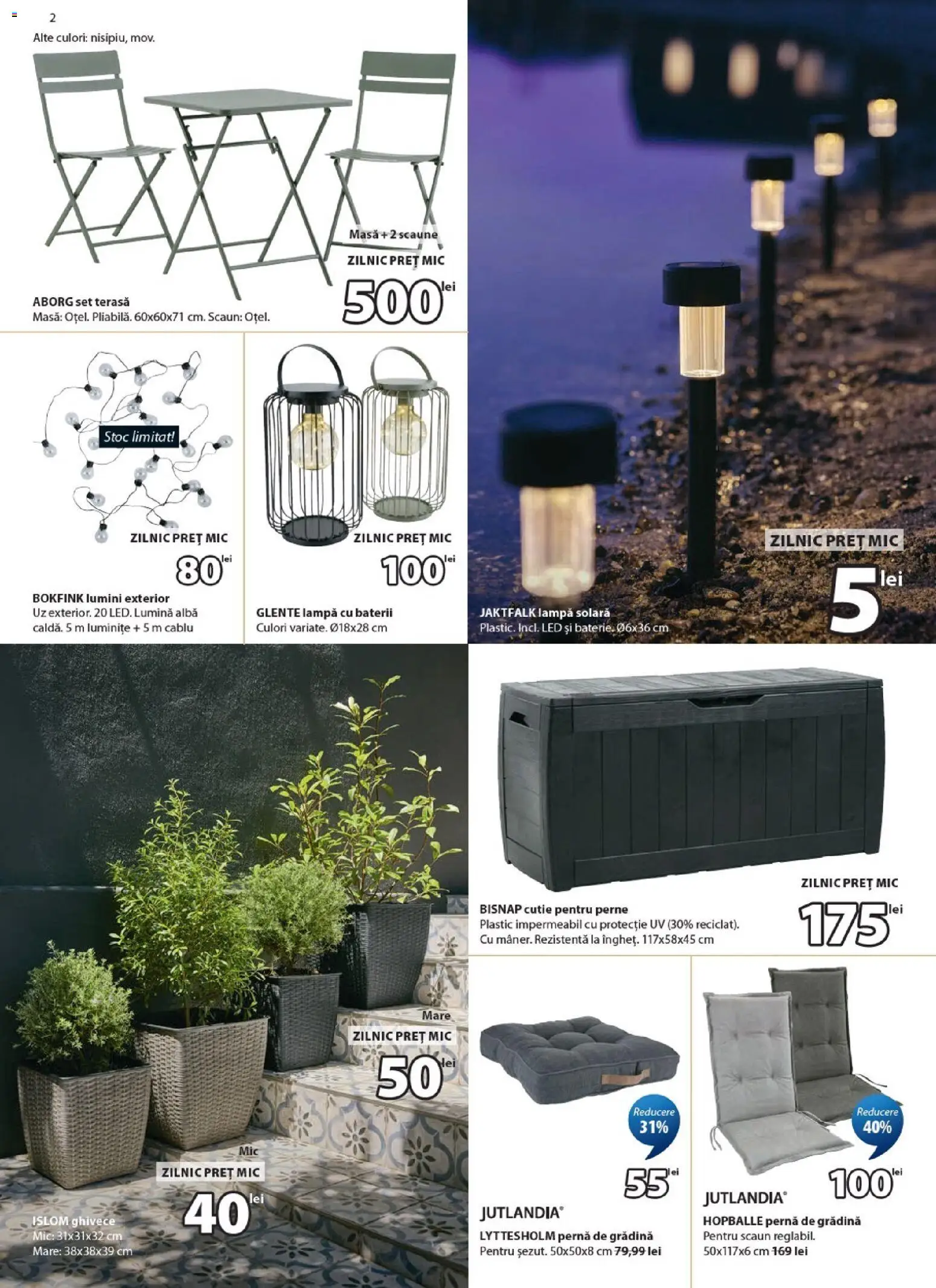 Noul catalog JYSK – valabil de la 09.07.2026 | Pagină: 2 | Produse: Tavuk suyu, Babak, Lampă, Baterii