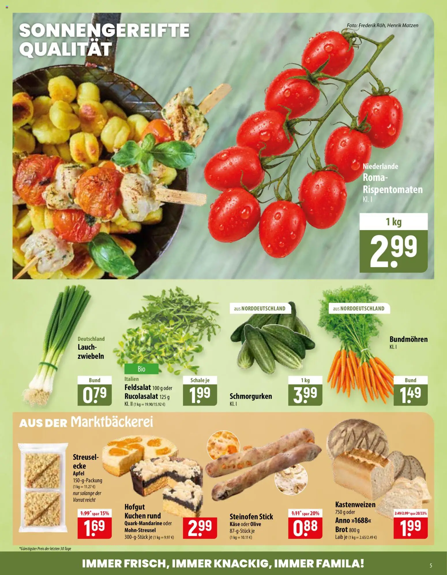 Famila Prospekt – gültig ab 22.06.2026 | Seite: 5 | Produkte: Käse, Äpfel, Zwiebeln, Brot