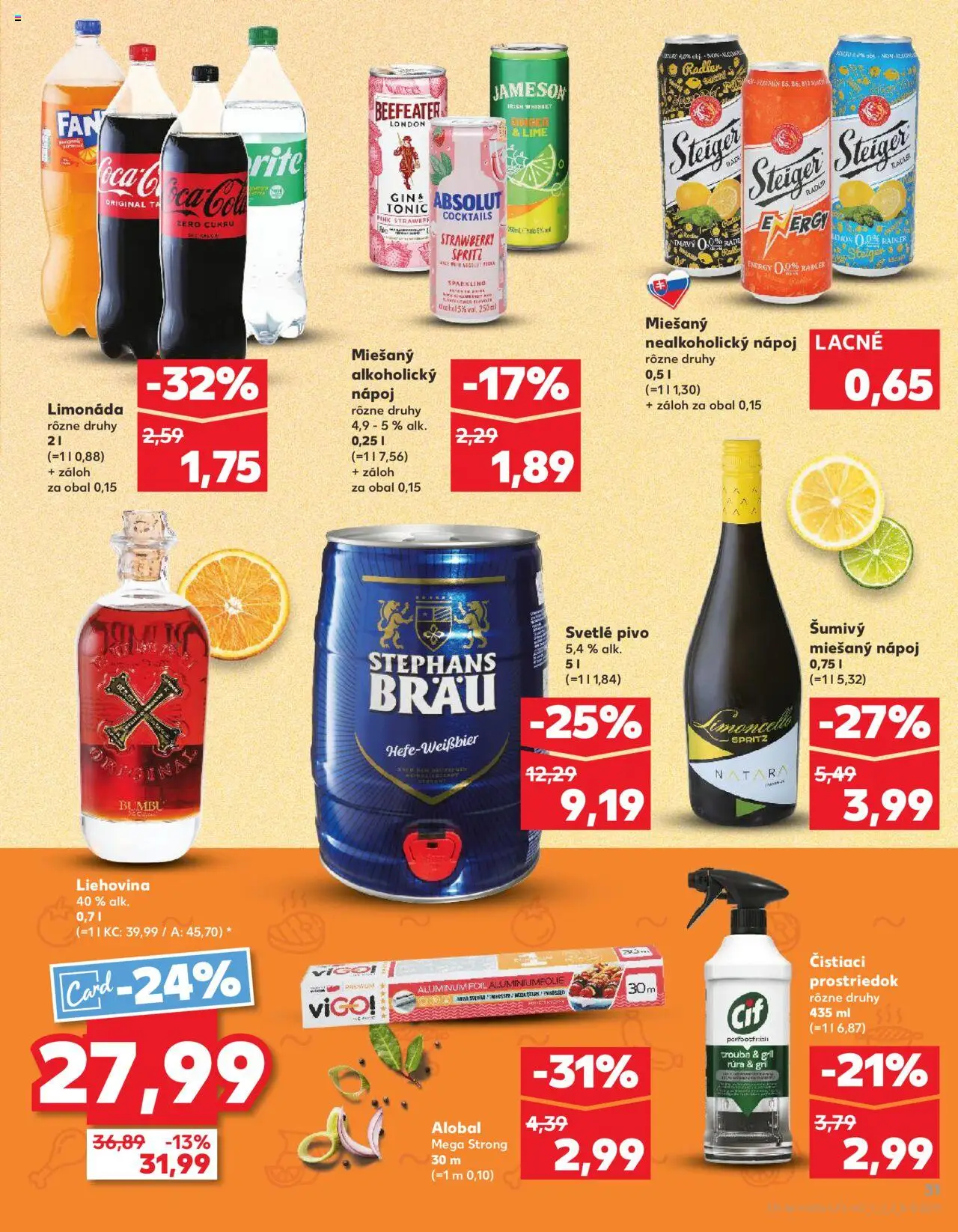 Nové Kaufland akcie – leták je platný od 26.06.2025 | Strana: 31 | Produkty: Gril, Rúra, Beefeater
