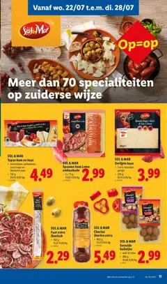 SOL & MAR Chorizo Iberico extra, Chorizo Iberico extra - Voorbeeld van een folder van Lidl, geldig van 20/07/2026 | Pagina: 11