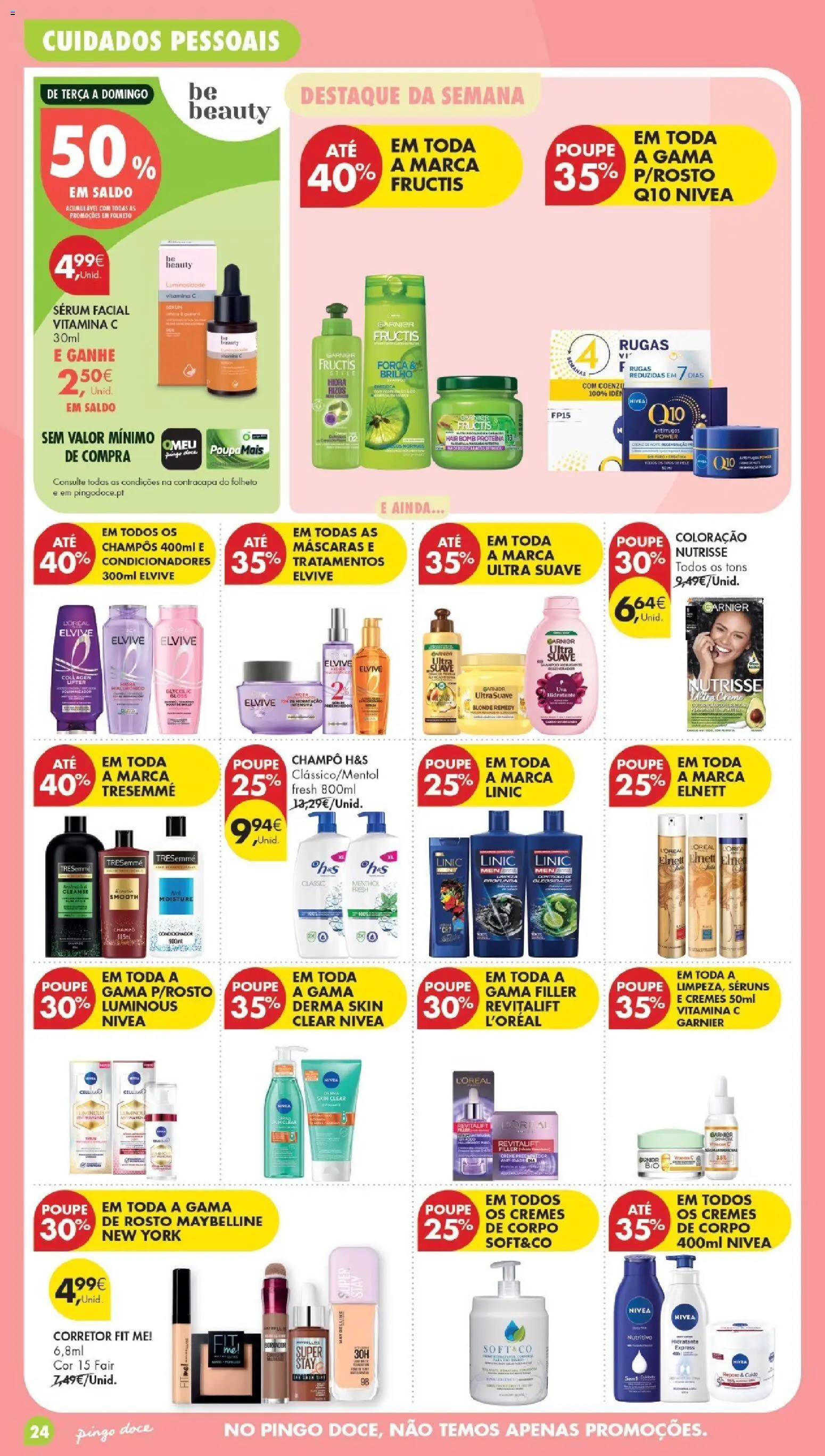 Pingo Doce folheto Poupe Esta Semana Madeira │ válido de 27/10/2026 | Página: 24 | Produtos: Champô, Corretor, Vitamina c, Proteina