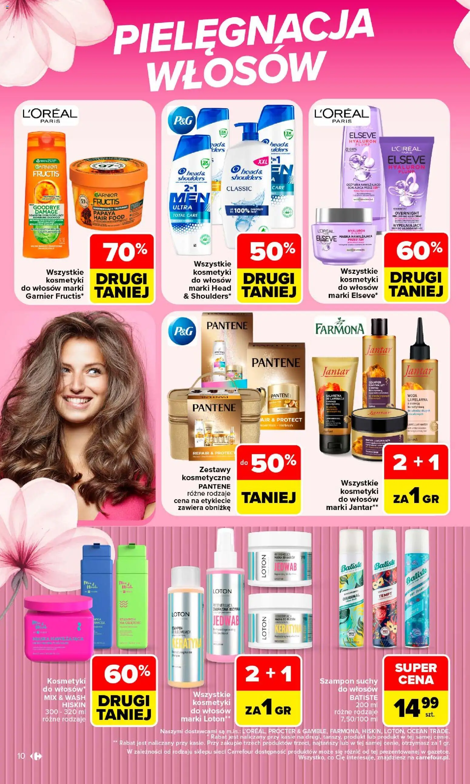 Carrefour gazetka - Siebie znasz najlepiej od 07.09.2026 | Strona: 10 | Produkty: Kosmetyki do włosów, Garnier, Szampon, Odżywka