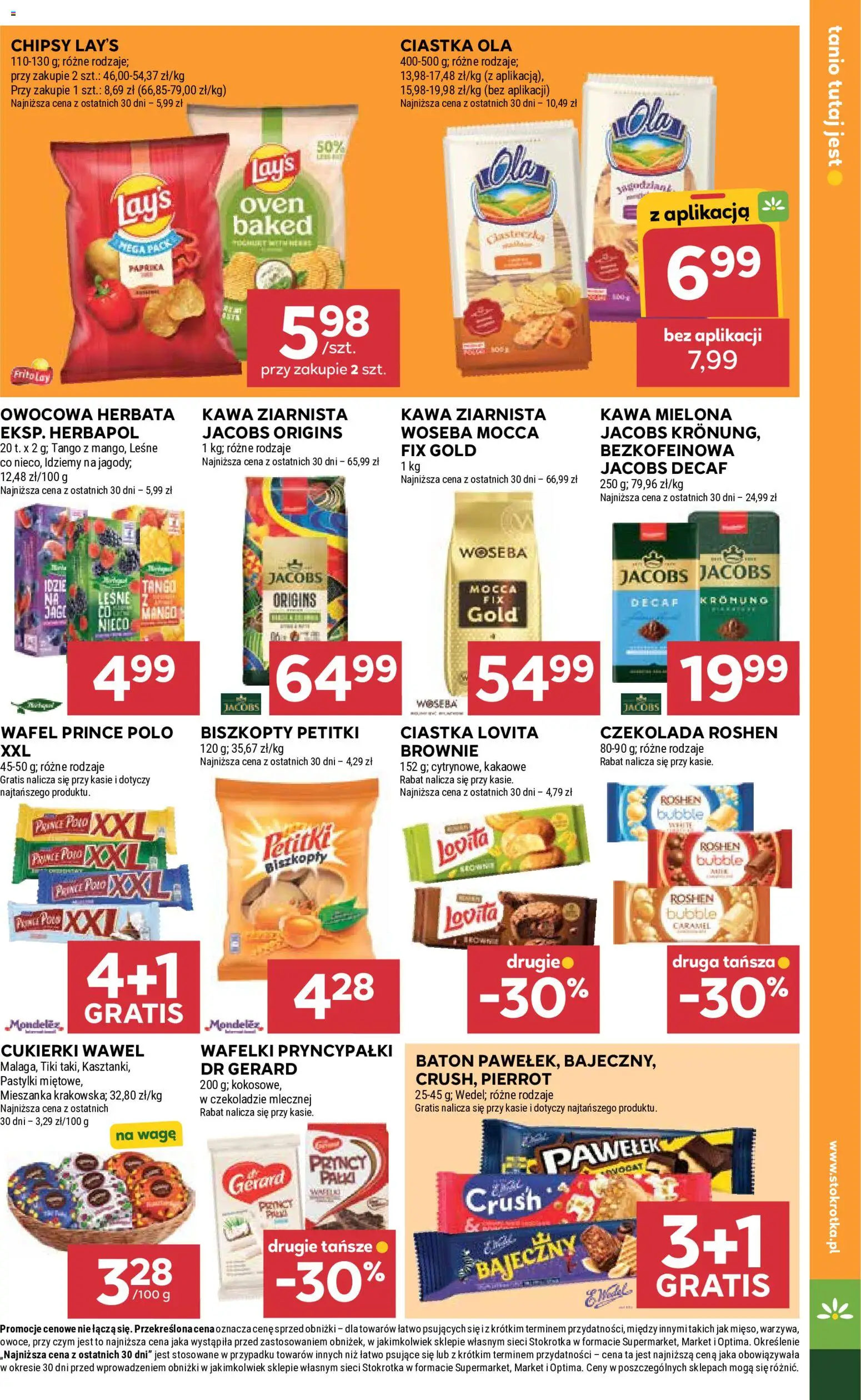 Stokrotka gazetka od 13.08.2026 | Strona: 27 | Produkty: Jacobs, Kawa ziarnista, Brownie, Ciastka